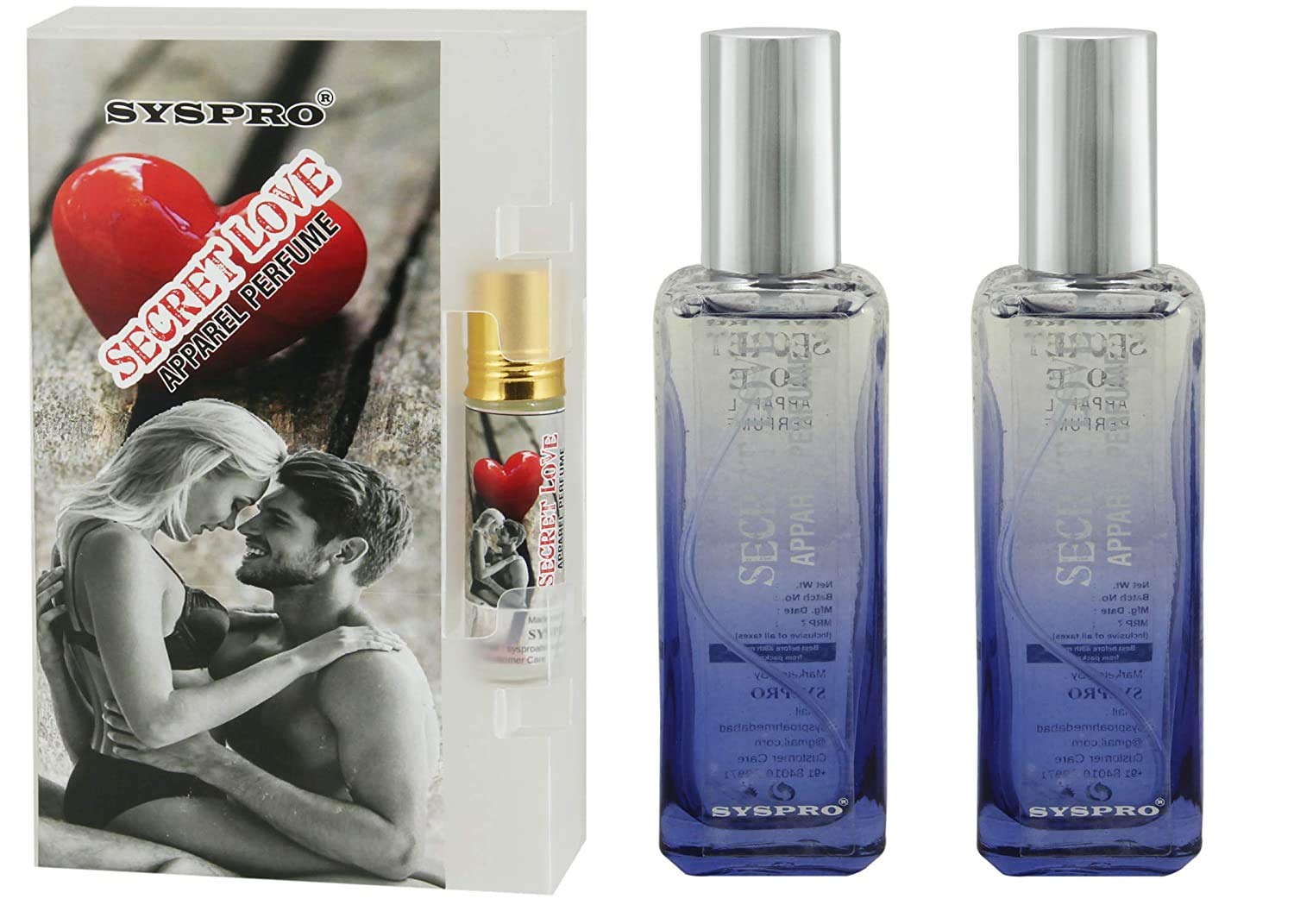 SYSPRO Secret Love Perfume Gift Set - 100ml Eau de Parfum + 8ml Roll-On Attar for Men & Women | Valentine's Day, Raksha Bandhan, Anniversary & Romantic Occasions