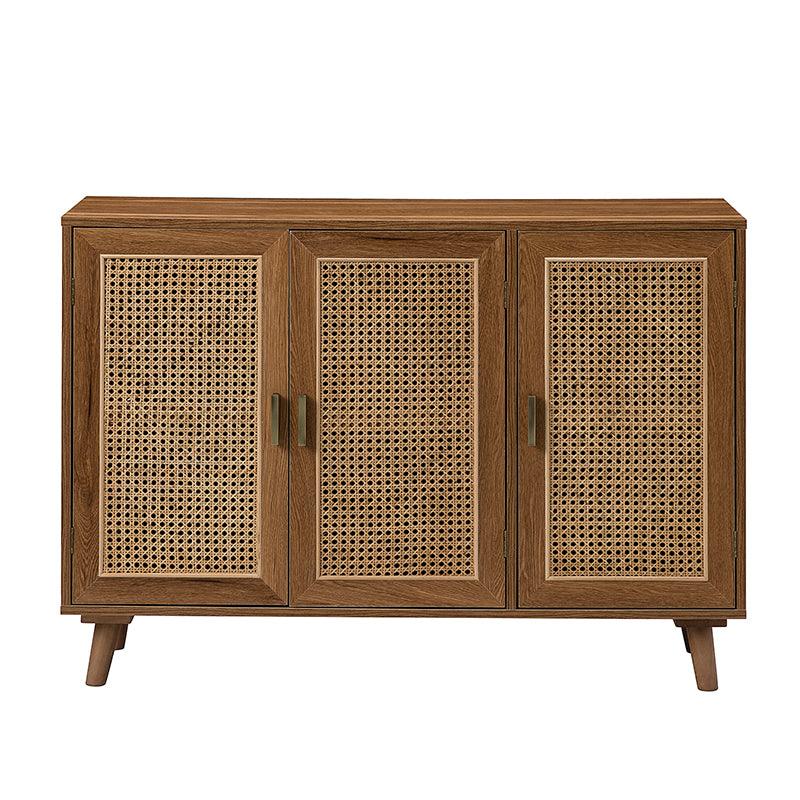 Dario 3-Door Accent Cabinet - Stylish Storage Solution for Living Room, Bedroom & Entryway | Solid Wood Furniture for Home Decor