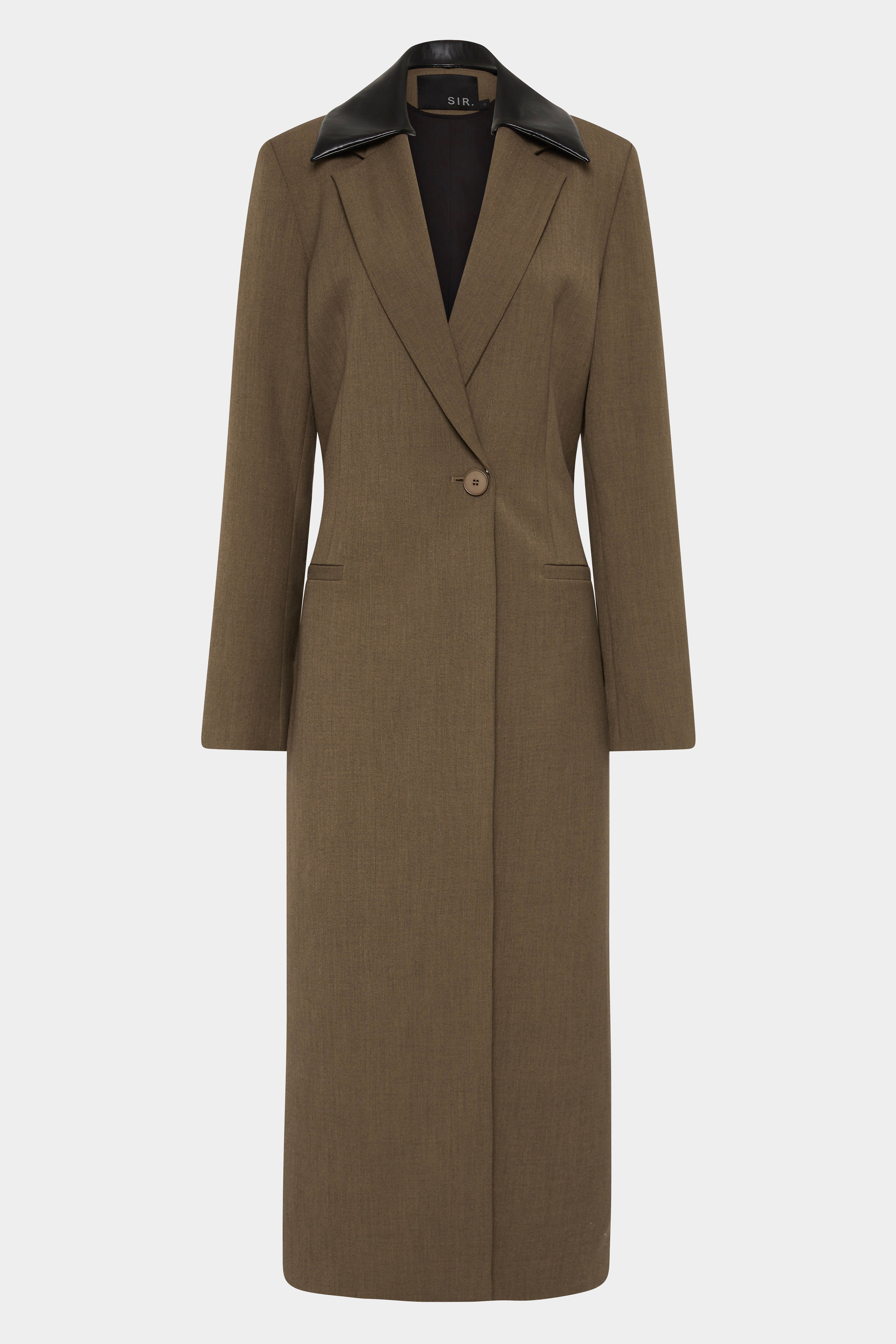 Premium Sartoria Wool Blend Coat in Chocolate Marle - Elegant Winter Outerwear for Men & Women | Perfect for Office, Parties & Formal Events