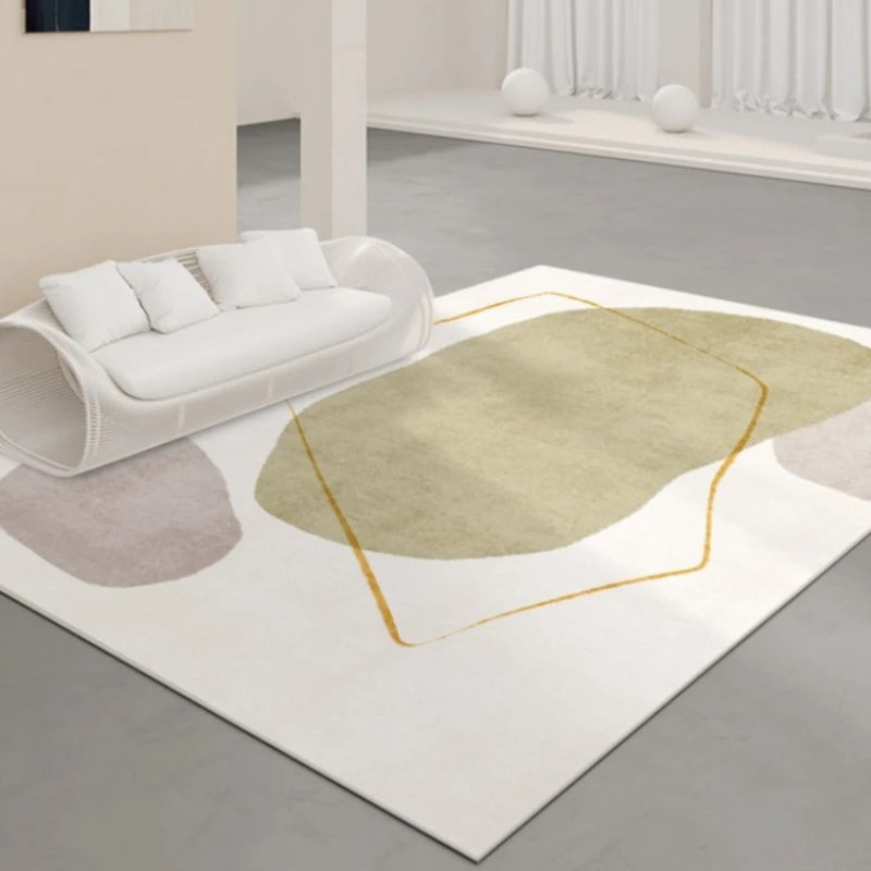 Braylee Velvet Abstract Area Rug for Living Room - Soft & Stylish Home Decor for Cozy Spaces