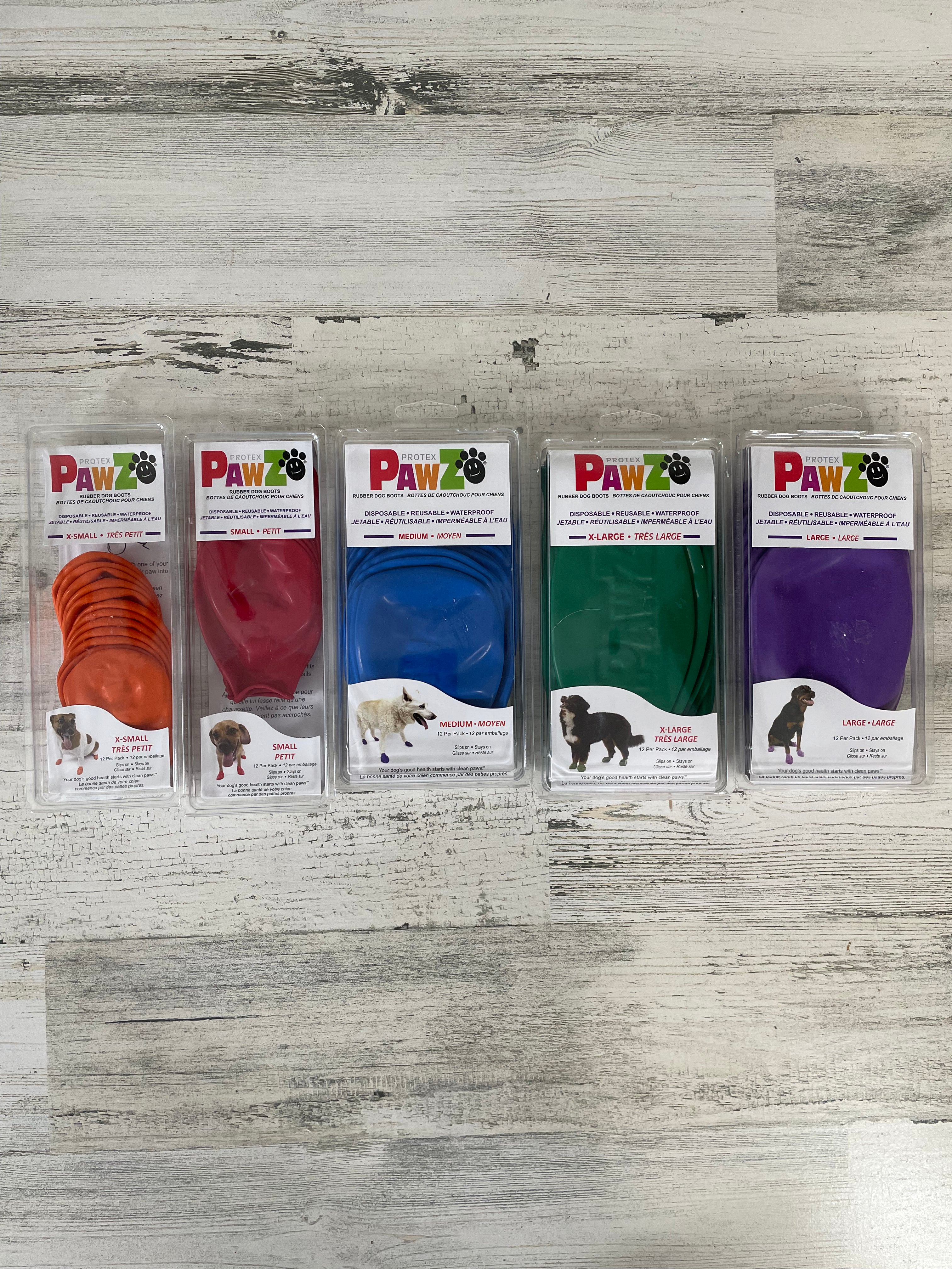 Pawz Booties - Waterproof Dog Boots for All Seasons, Traction & Protection for Paws - Perfect for Hiking, Snow, Hot Pavement & Outdoor Adventures