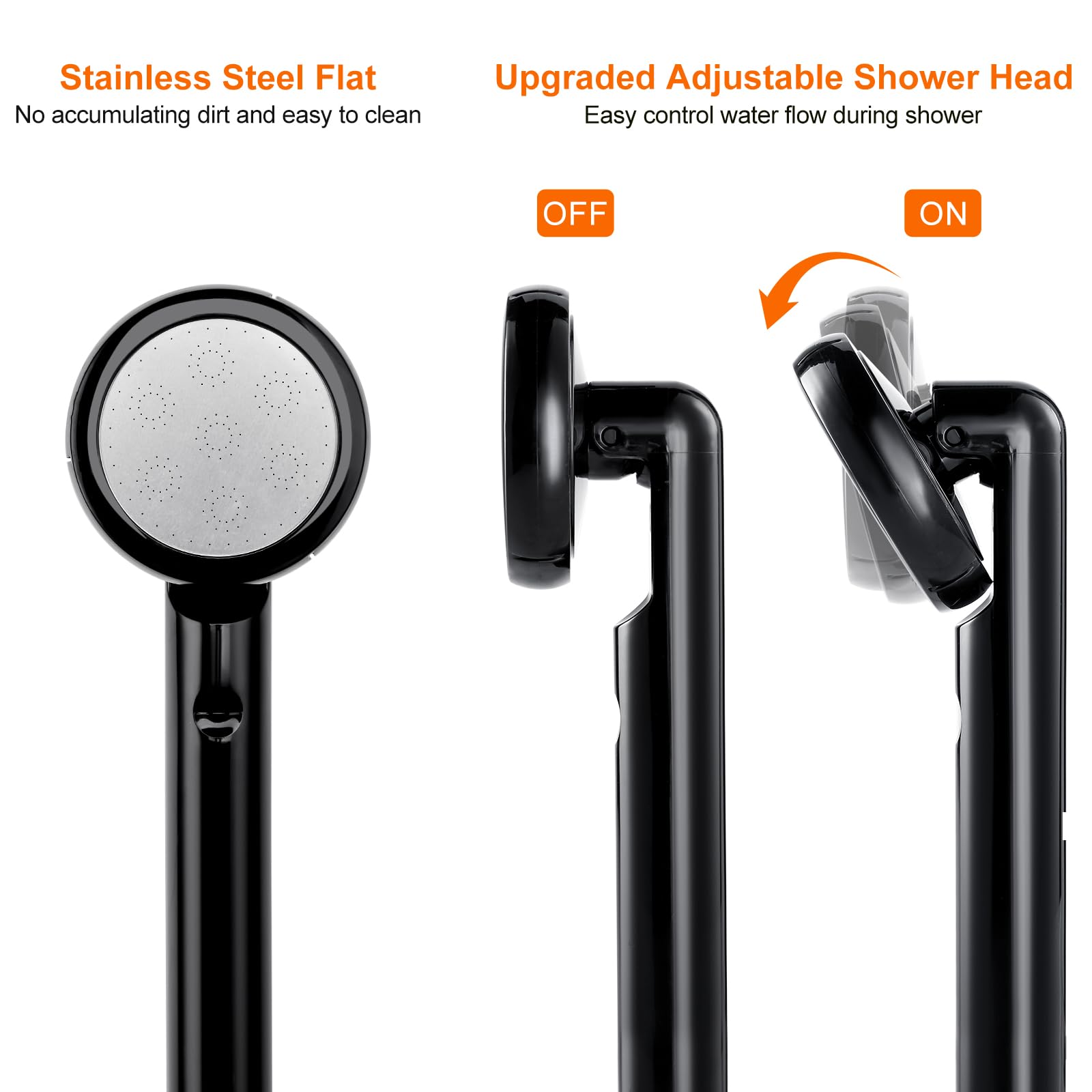 KEDSUM Rechargeable Portable Camp Shower - Battery Powered Outdoor Shower Head with Water Pump for Camping, Hiking, Beach, RV Travel & Off-Grid Adventures | Perfect for Emergency Use, Road Trips, Backpacking & Outdoor Showers | JP-2040 | Ideal for Emergency Preparedness Kits & Remote Locations