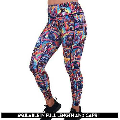 Premium High Waist Yoga Leggings for Women - Sit Stay Slay - Comfortable Workout Pants for Running, Gym & Lounge - Trendy Activewear for Fitness & Everyday Wear