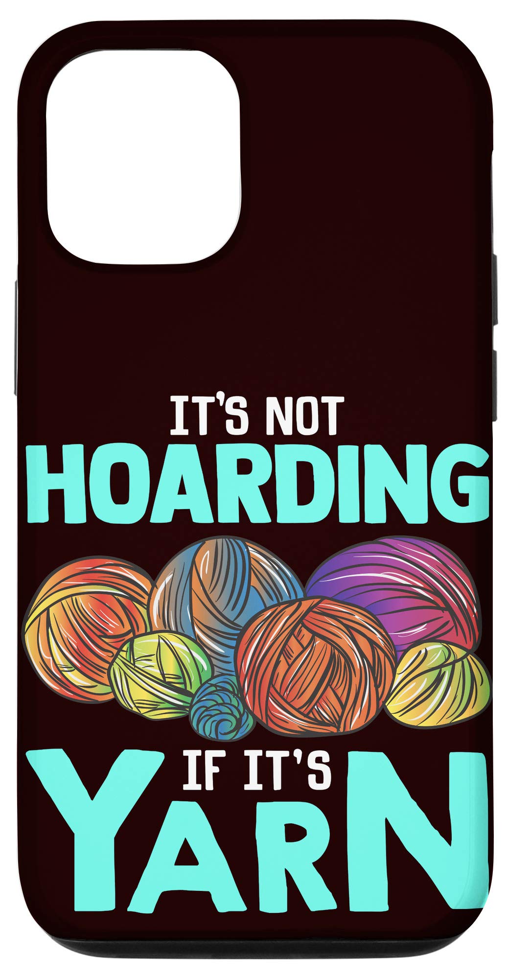 Funny Crochet Knitting Case for iPhone 12/12 Pro - Cute Handmade Phone Cover with Unique Design - Perfect Gift for Knitting Lovers & DIY Enthusiasts - Great for Daily Use, Travel & Fashion Accessories