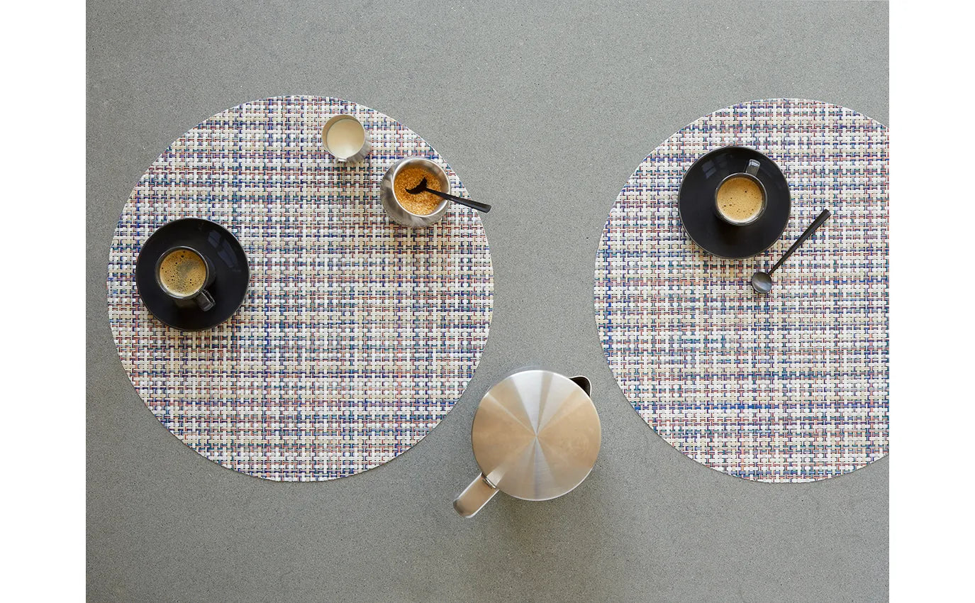 Premium Chilewich Table Mats - Basketweave, Round & Bon Bon Designs - Durable & Stylish Placemats for Dining Tables, Kitchen Countertops & Outdoor Entertaining