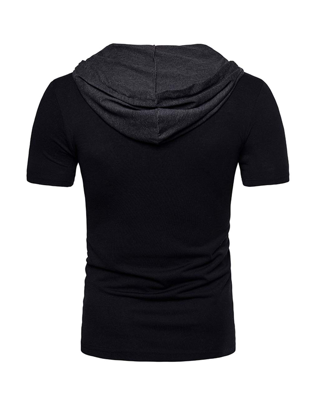 Men's Summer Hipster Hoodie Shirts - Lightweight Short Sleeve Workout T-Shirt Tops for Gym, Running & Casual Wear | Breathable & Comfortable
