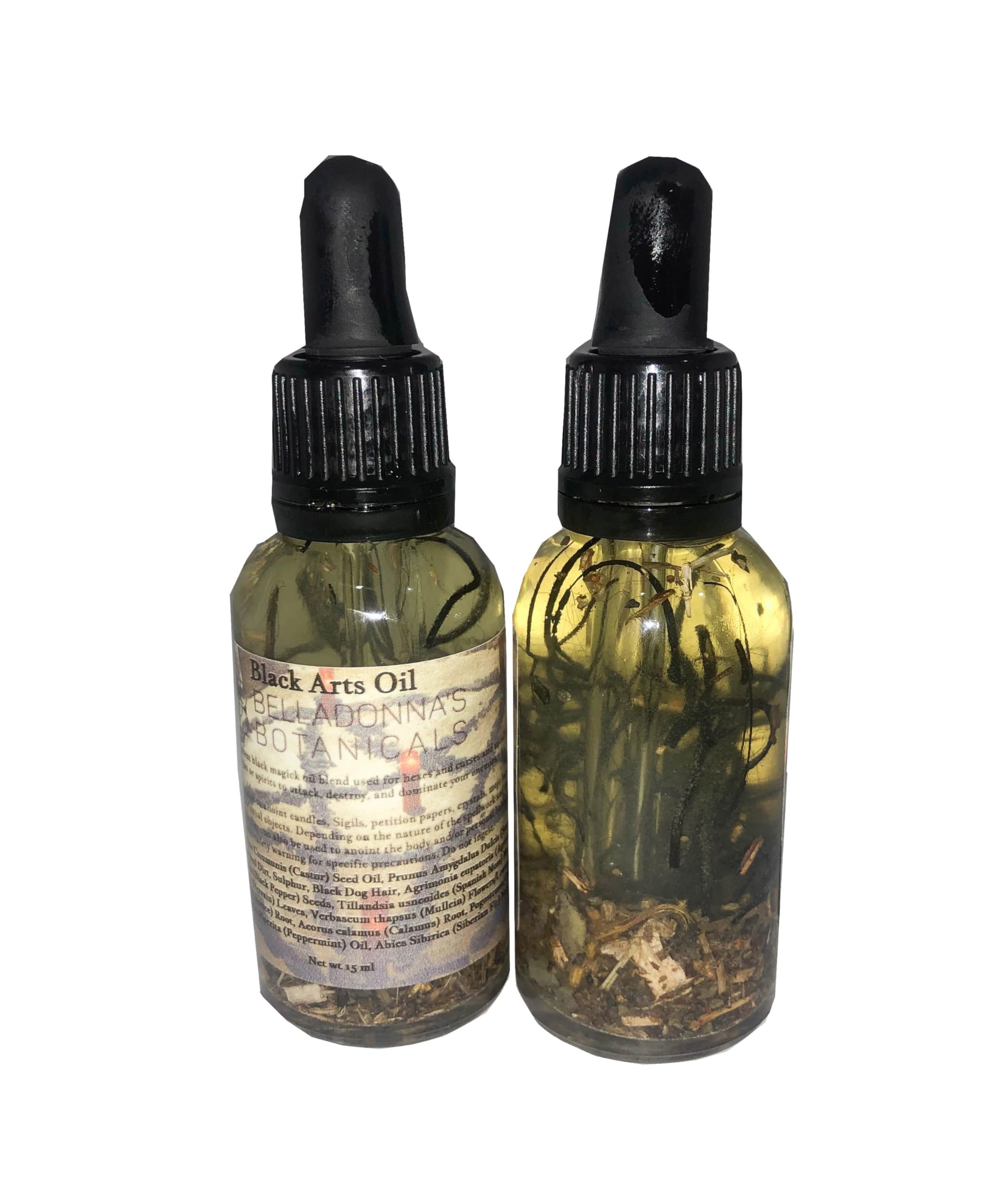 Black Arts Ritual Oil - Premium Occult Essential Oil for Spells, Meditation & Spiritual Cleansing | Witchcraft Supplies & Wiccan Tools