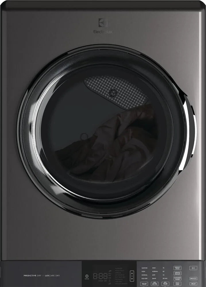 Electrolux ELTG7600AT 4.5 Cu. Ft. Front Load Washer & Gas Dryer Combo with SmartBoost & LuxCare Dry Technology in Titanium - Perfect for Laundry Rooms & Smart Homes