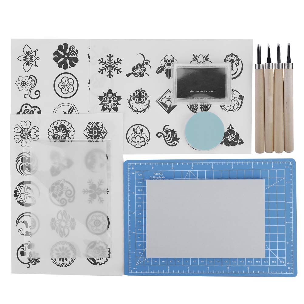 Pssopp Rubber Stamp Carving Kit - Professional Handmade Seal Carving Tools Set for DIY Crafting, Hand Sculpture & Art Projects | Perfect for Scrapbooking, Card Making & Personalized Gifts