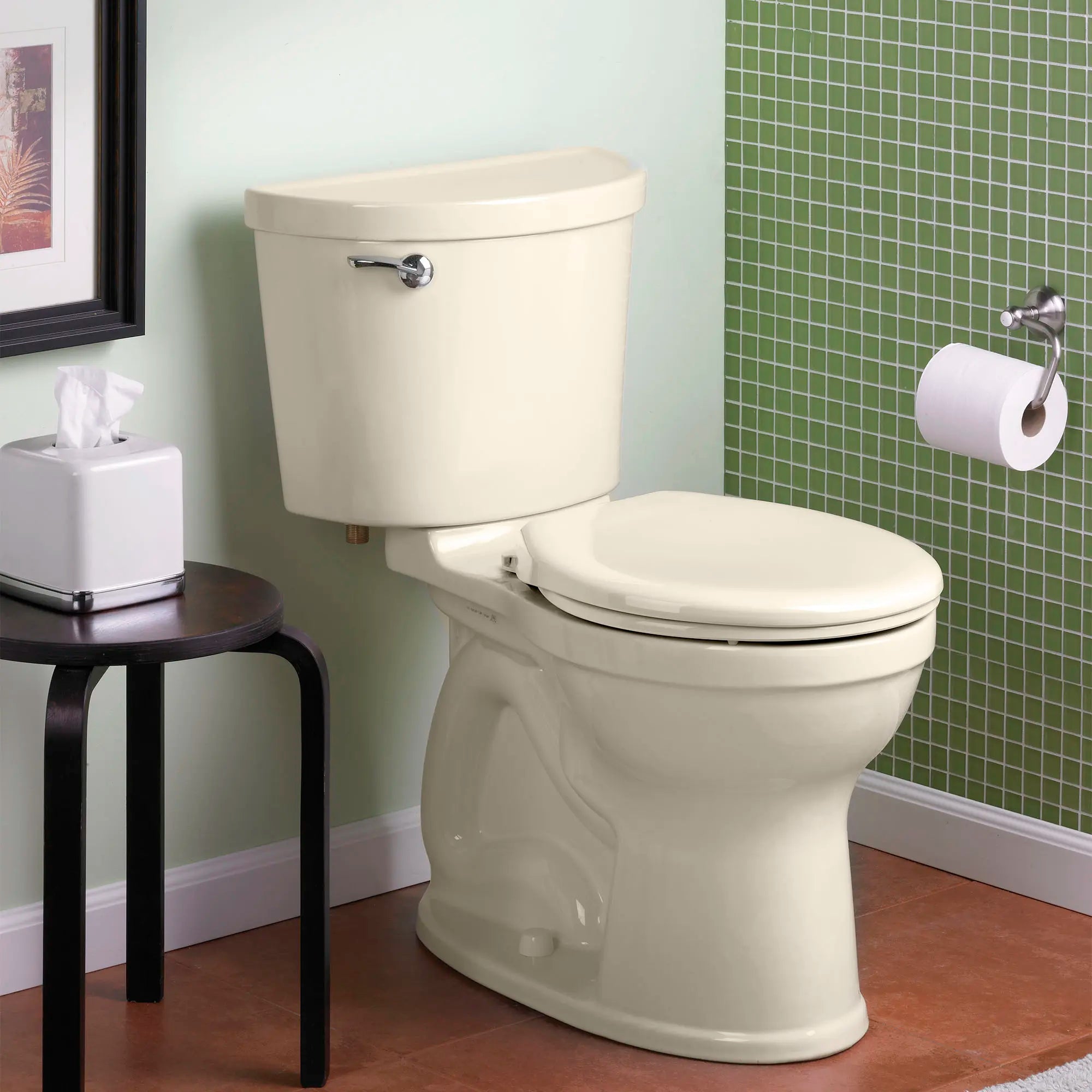 Champion PRO Two-Piece 1.28 GPF Water-Saving Round Front Toilet Bowl - Chair Height Comfort, Easy Installation for Bathroom Remodeling (Toilet Seat Not Included) - Perfect for Small Bathrooms, Apartments & Modern Homes
