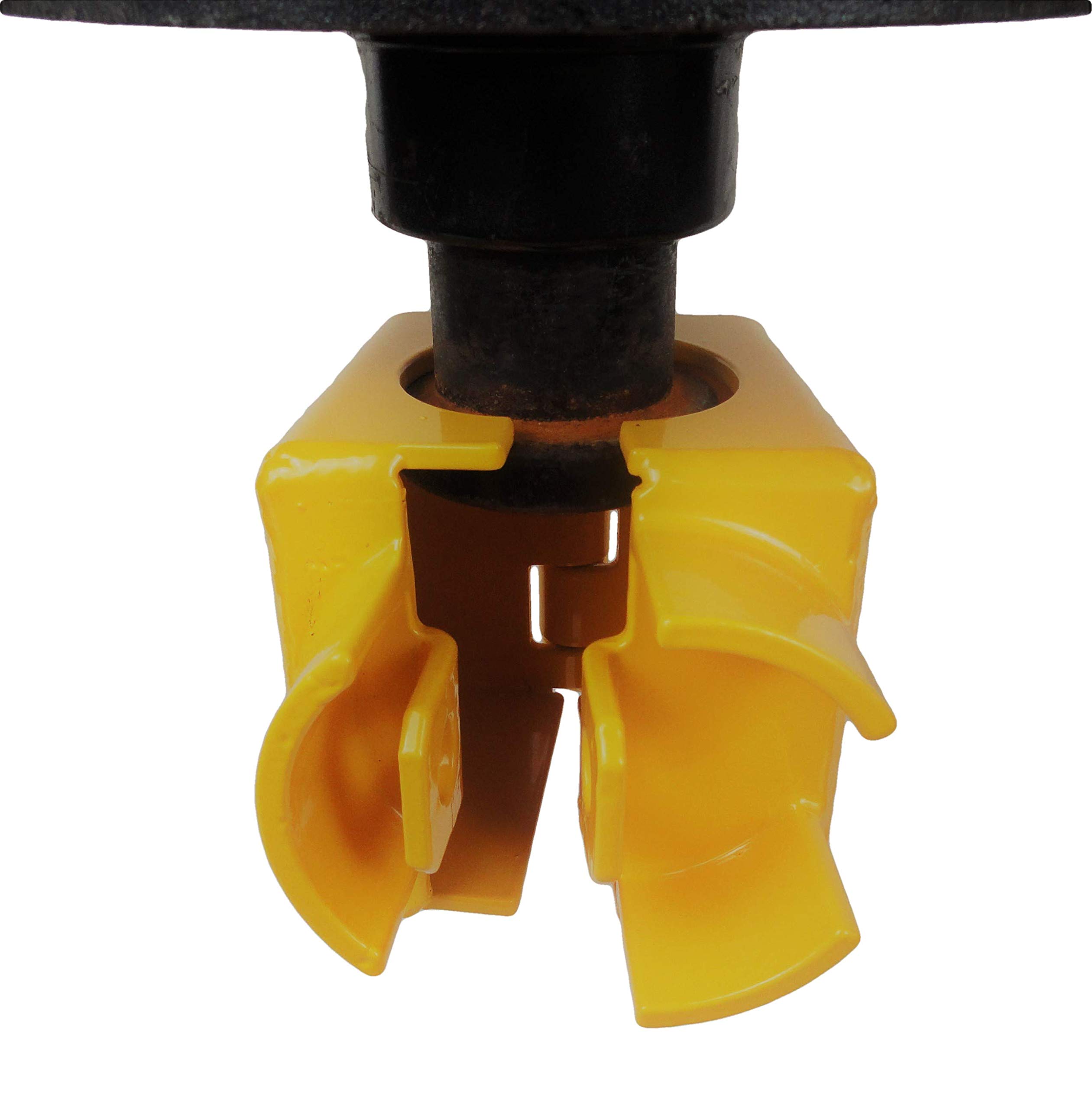 5th Wheel Kingpin Coupler Lock with Trimax Puck Lock - Heavy Duty Trailer Hitch Security for RV, Semi Trucks & Travel Trailers - Prevent Theft & Unauthorized Towing