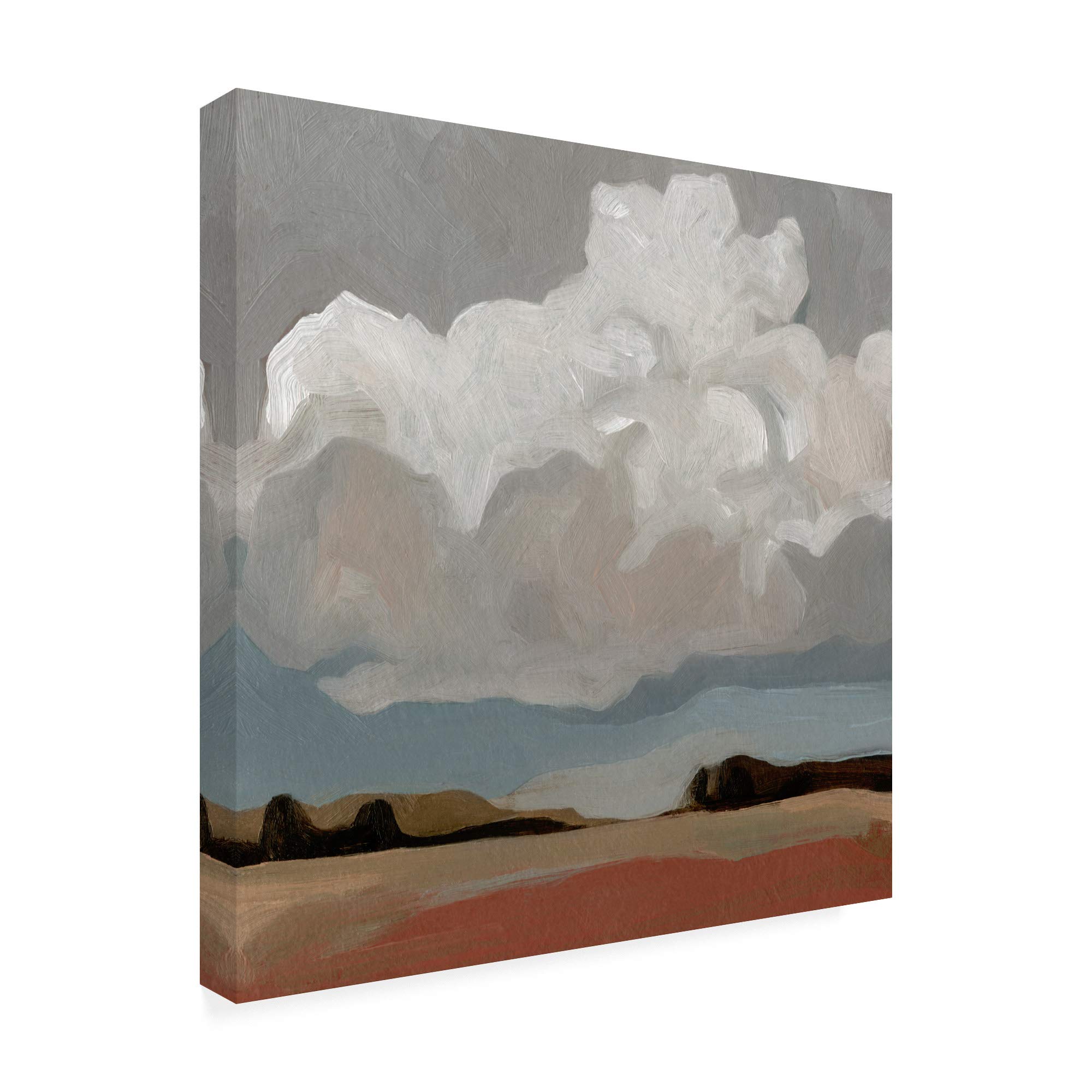 Emma Scarvey Cloud Formation I Fine Art Print - 18x18 Inches Wall Decor for Living Room, Bedroom & Office | Modern Abstract Landscape Painting