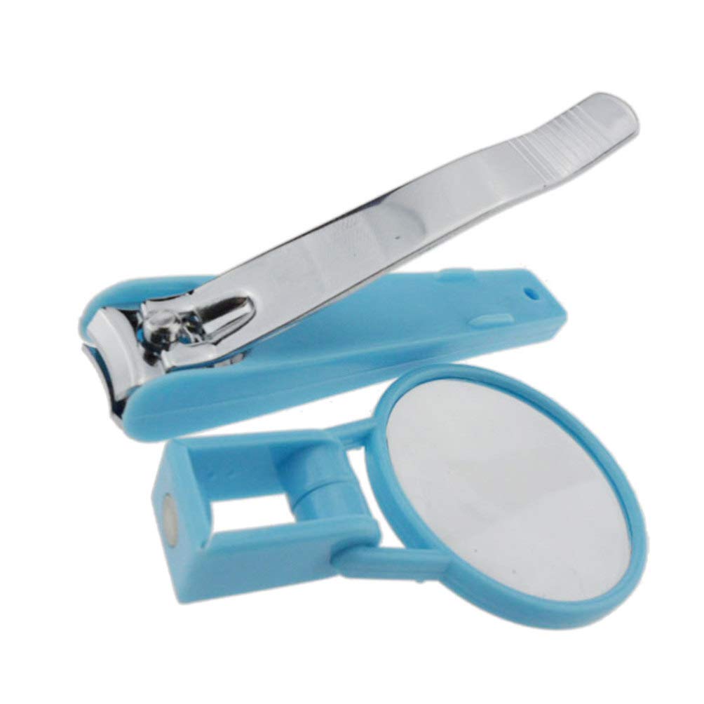 **Professional Nail Scissors & Clipper Set with Magnifying Glass - Safe Baby, Elderly & Children Nail Trimmer - Precise Fingernail & Toenail Cutter for Infants & Seniors - Perfect for Home, Travel & Salon Use**