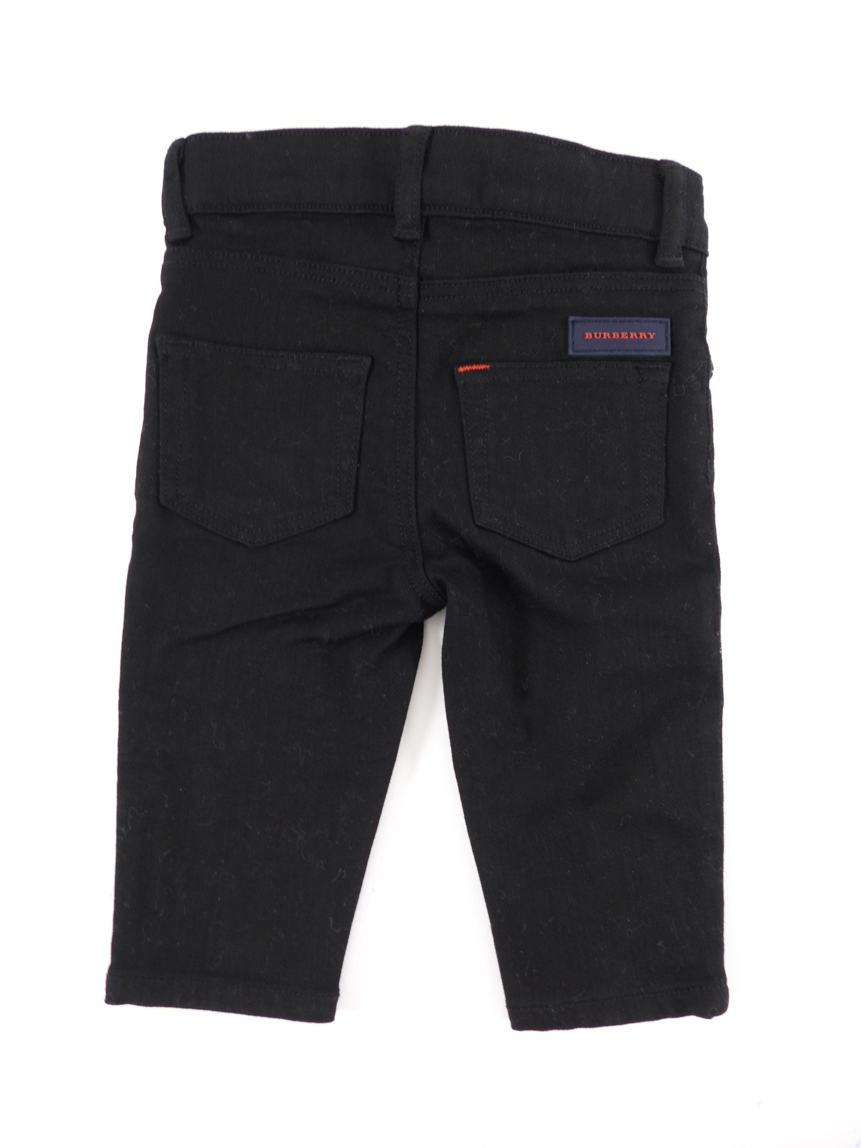 Burberry Kids Black Denim Jeans for Boys & Girls - Comfortable & Stylish 6 Months Size - Perfect for Casual Outings & Family Photos