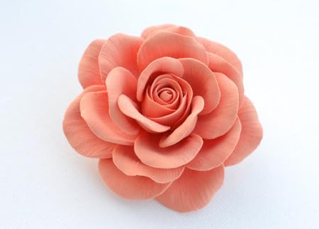 Pink Artificial Rose Hair Clips - Realistic Floral Hair Accessories for Women & Girls (Pack of 1) | Perfect for Weddings, Parties & Everyday Style