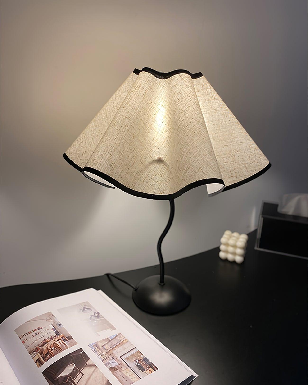 Modern Cora Table Lamp - Adjustable LED Desk Light with USB Charging Port for Bedroom, Living Room & Office - Warm White & Cool White Light Modes