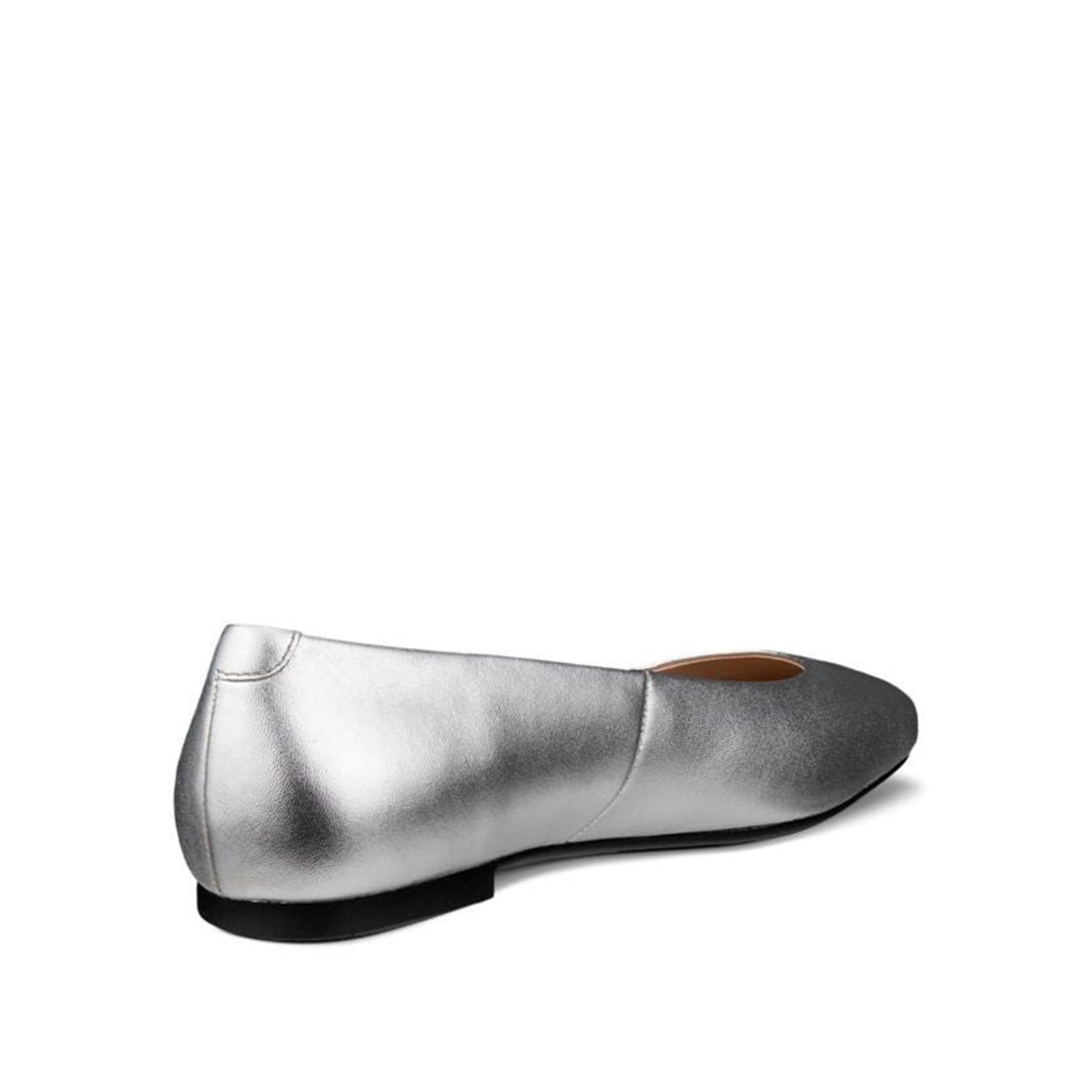 ECCO Women's Margor Ballerina Flats in Pure Silver - Comfortable & Stylish Ballet Shoes for Work, Casual Wear & Travel