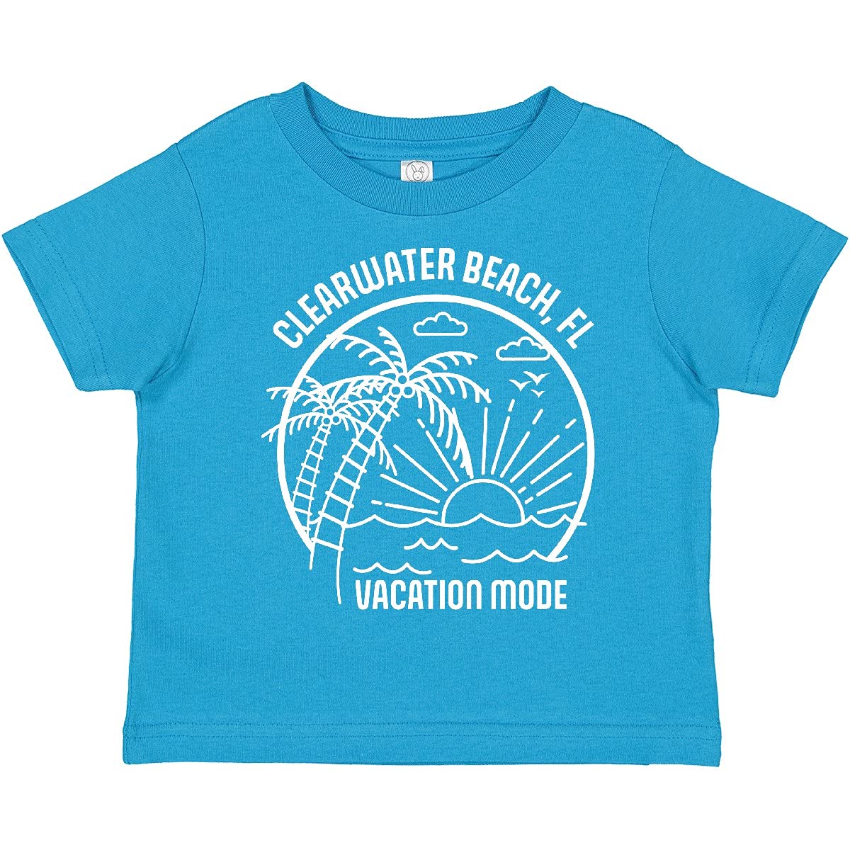 Inktastic Summer Vacation Mode Clearwater Beach Florida Toddler T-Shirt - Cute Graphic Tee for Boys & Girls - Perfect for Beach Trips, Family Vacations & Casual Outings