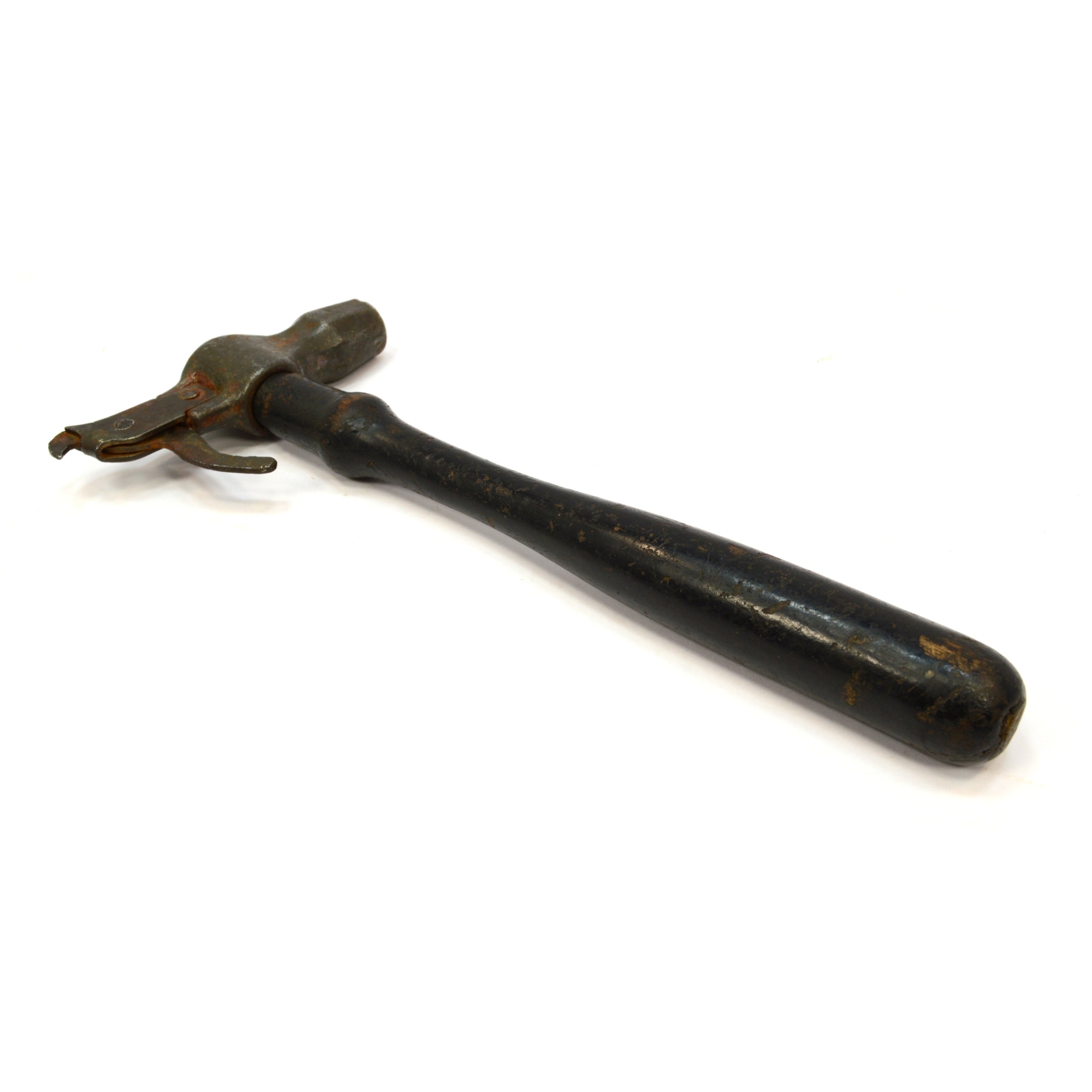 Vintage 5 oz Antique Tack Hammer with Unique Staple Puller End - Dated MAY 17 - Perfect for Upholstery, Leatherworking & DIY Crafts