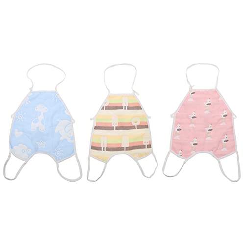 Kisangel Baby Bandana Drool Bibs - 3 Pack Absorbent Cotton Drooling Bibs for Newborns & Infants - Soft Teething Bibs with Cute Cartoon Prints - Perfect for Feeding, Teething, and Everyday Use