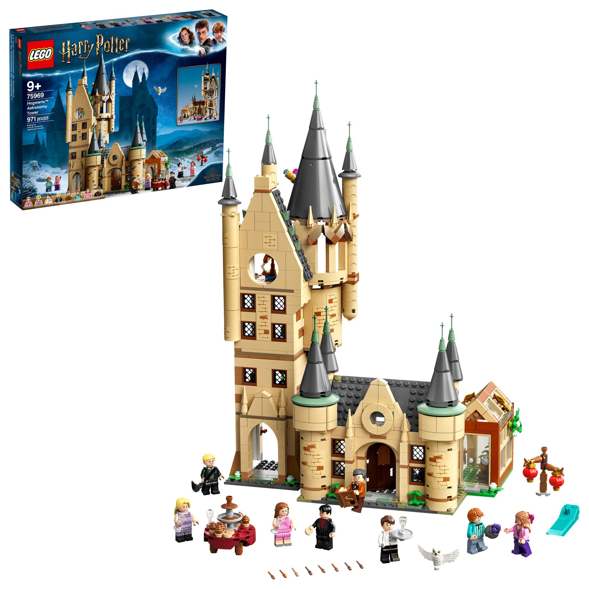 LEGO Harry Potter Hogwarts Astronomy Tower 75969 Building Set - 8 Minifigures Including Harry Potter & Draco Malfoy | Wizarding World Castle Playset | STEM Educational Toy for Kids | Perfect Birthday Gift for Boys & Girls | Creative Play & Collectible Display