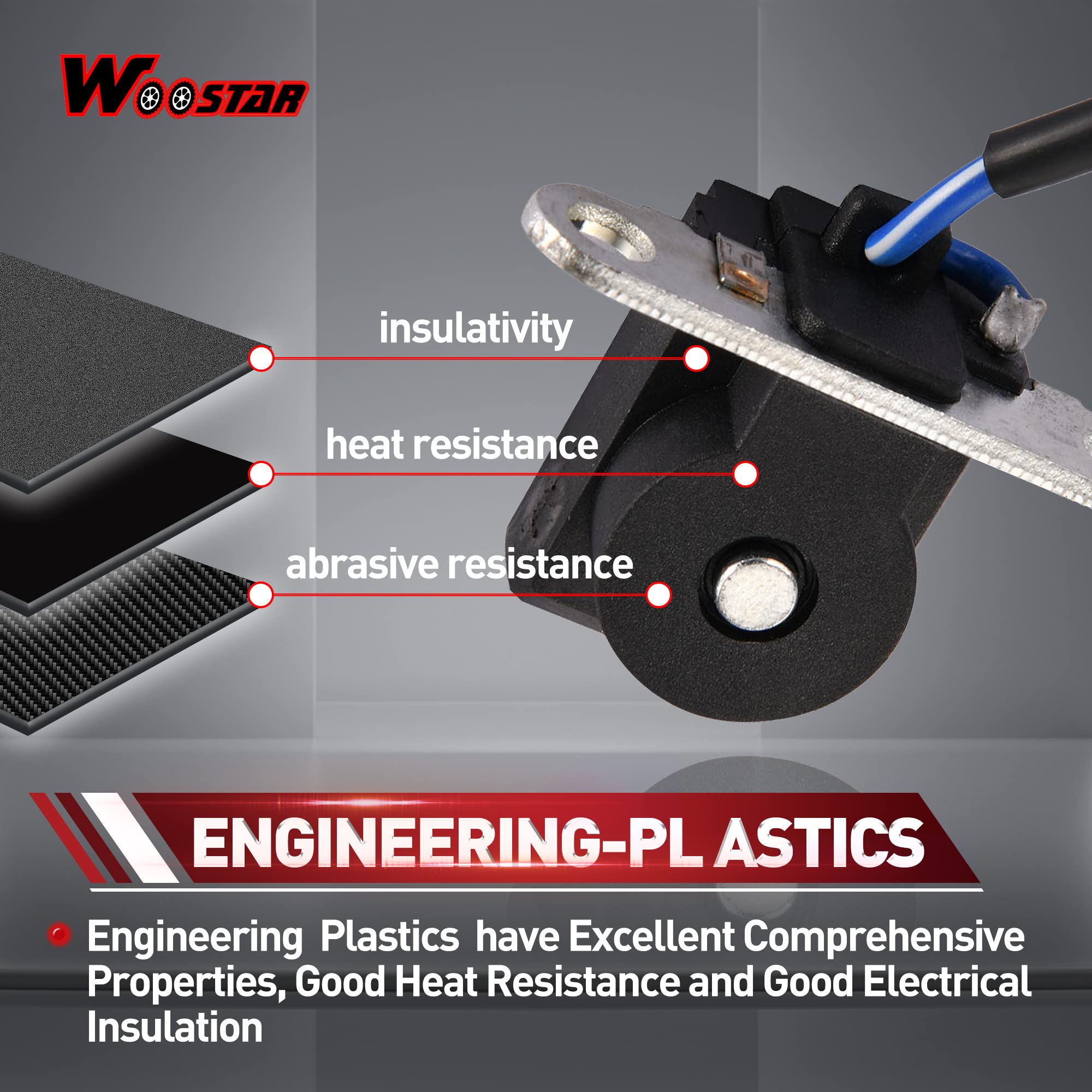 WOOSTAR 6 Coil 5 Wire Ignition Stator Magneto Replacement for GY6 50cc-125cc Scooters, Mopeds, Go Karts, ATVs & Dirt Bikes - Compatible with TaoTao, 4 Wheelers & Pit Bikes - Perfect for Engine Repair & Performance Upgrades