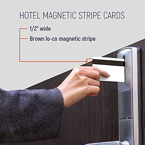 500 Pack Hotel & Motel Magnetic Key Cards with Envelopes - Durable RFID Key Card Blanks for Hospitality Industry - Perfect for Hotels, Motels, Resorts & Office Security Access Control