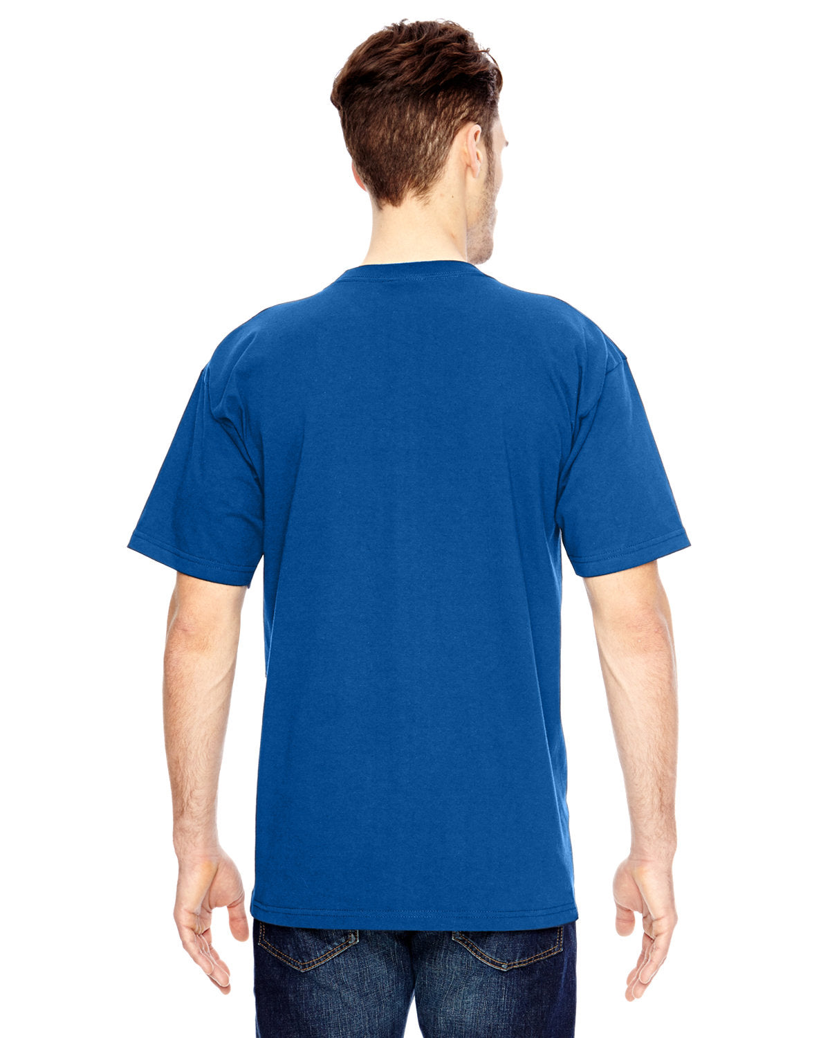 Bayside BA2905 Men's 100% Cotton T-Shirt - Soft 6.1 oz Crew Neck Tee for Casual Wear, Gym & Everyday Comfort