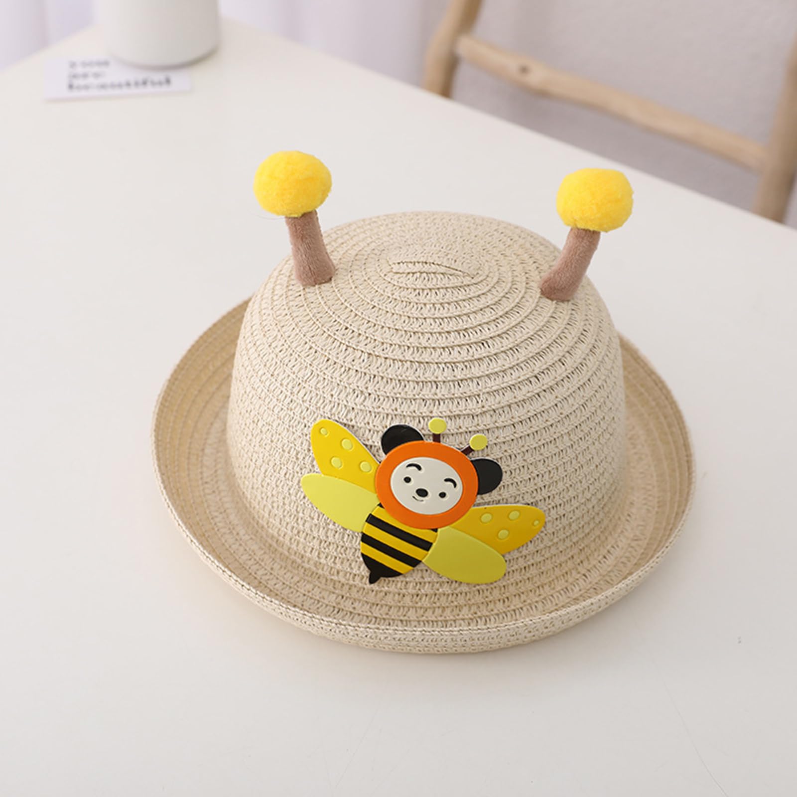 Sanqidu Toddler Girls Summer Straw Hat with Mini Purse Set - Baby Sun Protection Beach Hat for Outdoor Play, Park Visits & Vacation Accessories