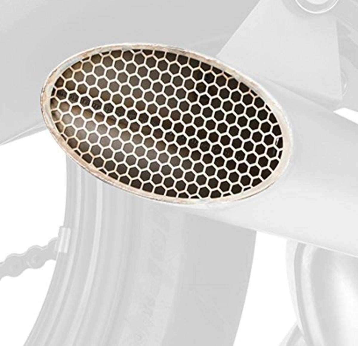 Hotbodies Racing 51101-2102 Slip-On Exhaust for Kawasaki ZX10R (2011-2016) - Megaphone Style with Shot Pin Mesh Cap - High Performance Motorcycle Upgrade for Street & Track Racing
