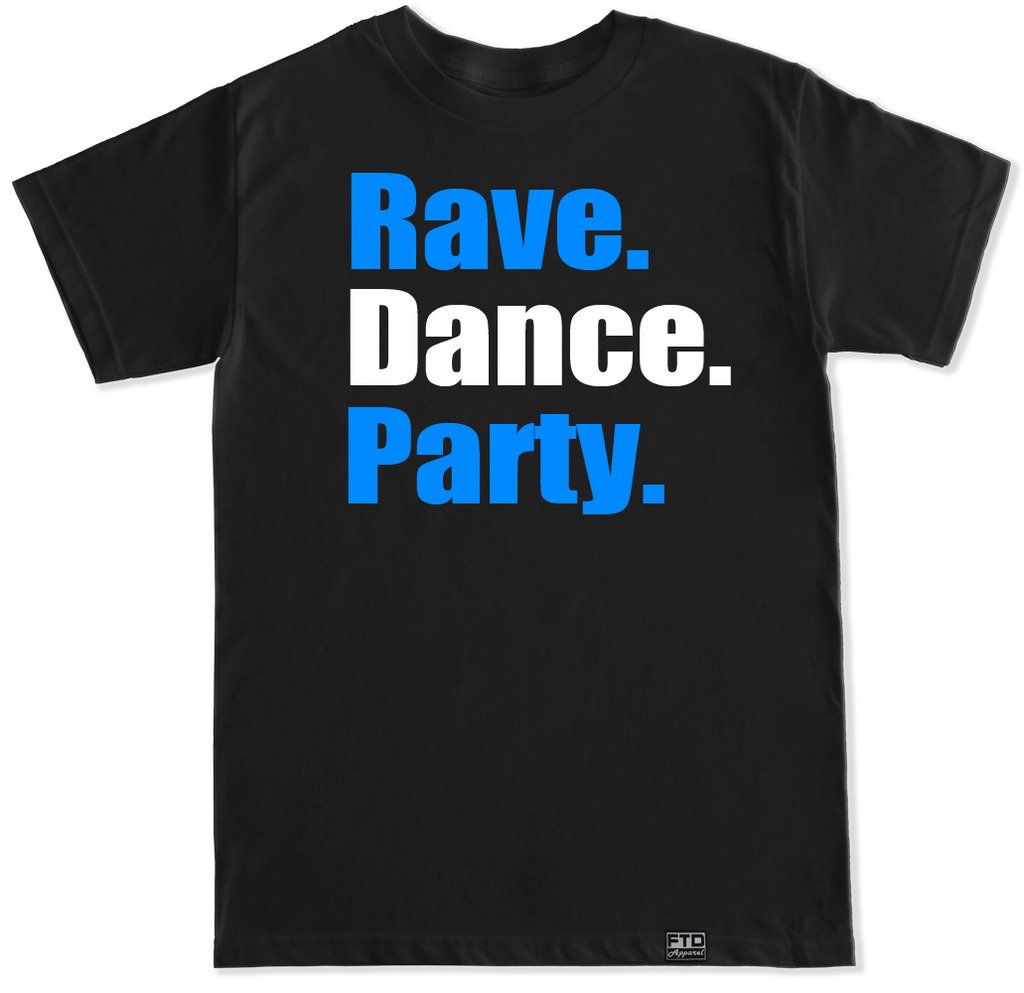 FTD Apparel Men's Rave Dance Party EDM Concert Graphic T-Shirt - Cool & Comfortable for Music Festivals, Nightclubs & Casual Wear