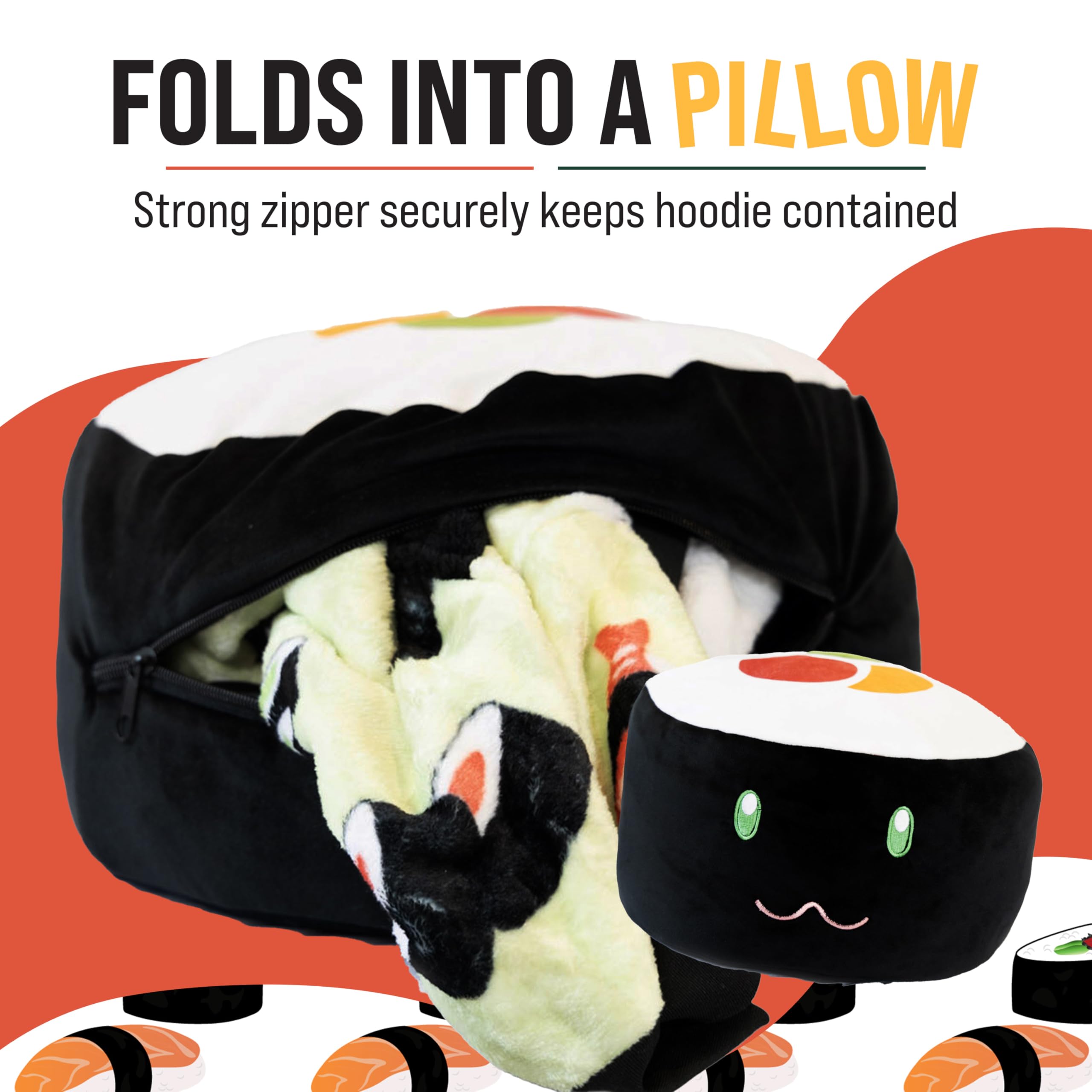 Plushible Wearable Blanket Hoodie for Adults - 2-in-1 Oversized Hoodie Blanket with Pillow & Long Sleeve Pocket - Soft Cozy Valentine's Gift for Women & Men - Perfect for Netflix Nights, Camping & Lounge Wear