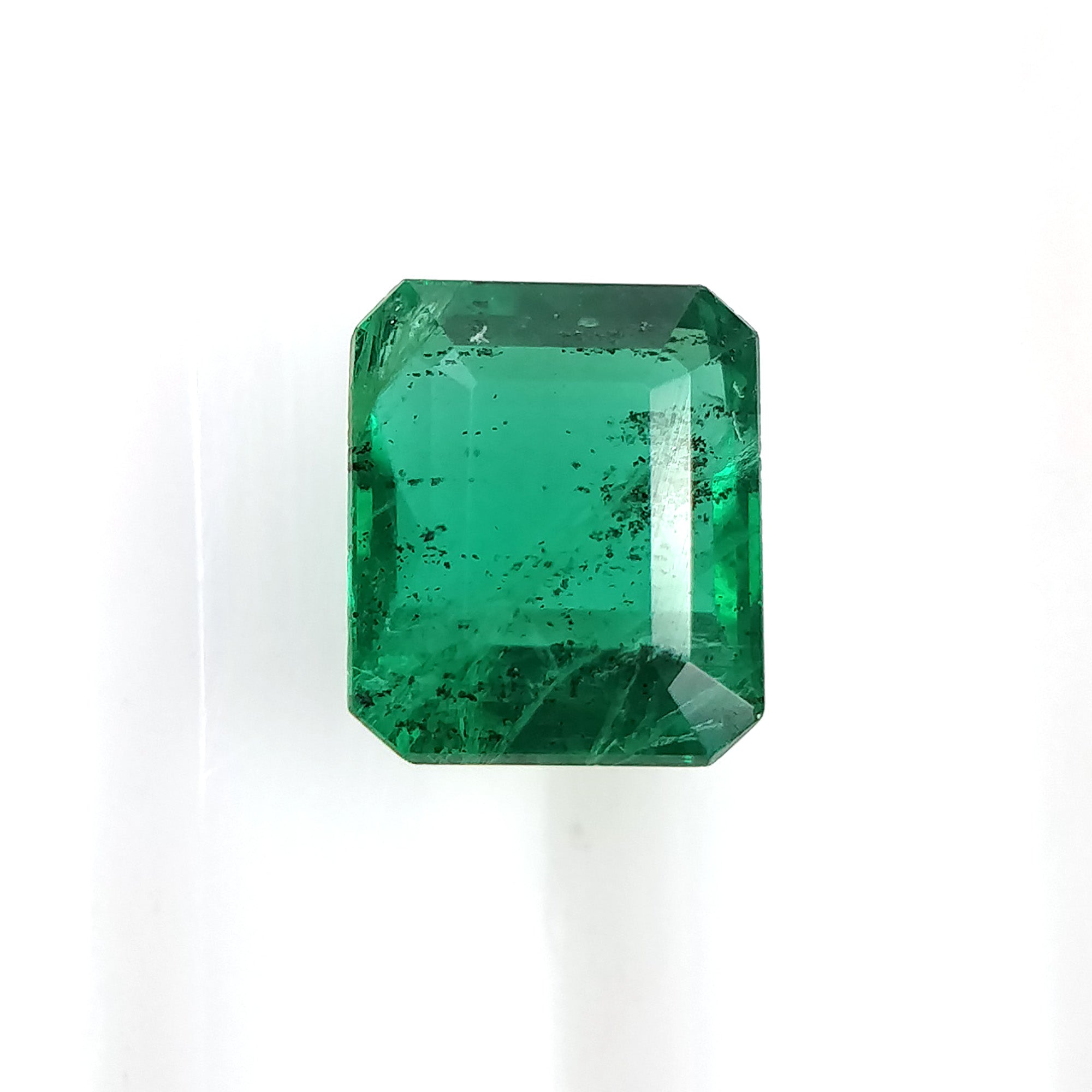 Natural Untreated Green Emerald Gemstone - 0.92cts Octagon Cut 6x5mm (Video Included) | Emerald Jewelry Making, Engagement Rings & Luxury Gifts