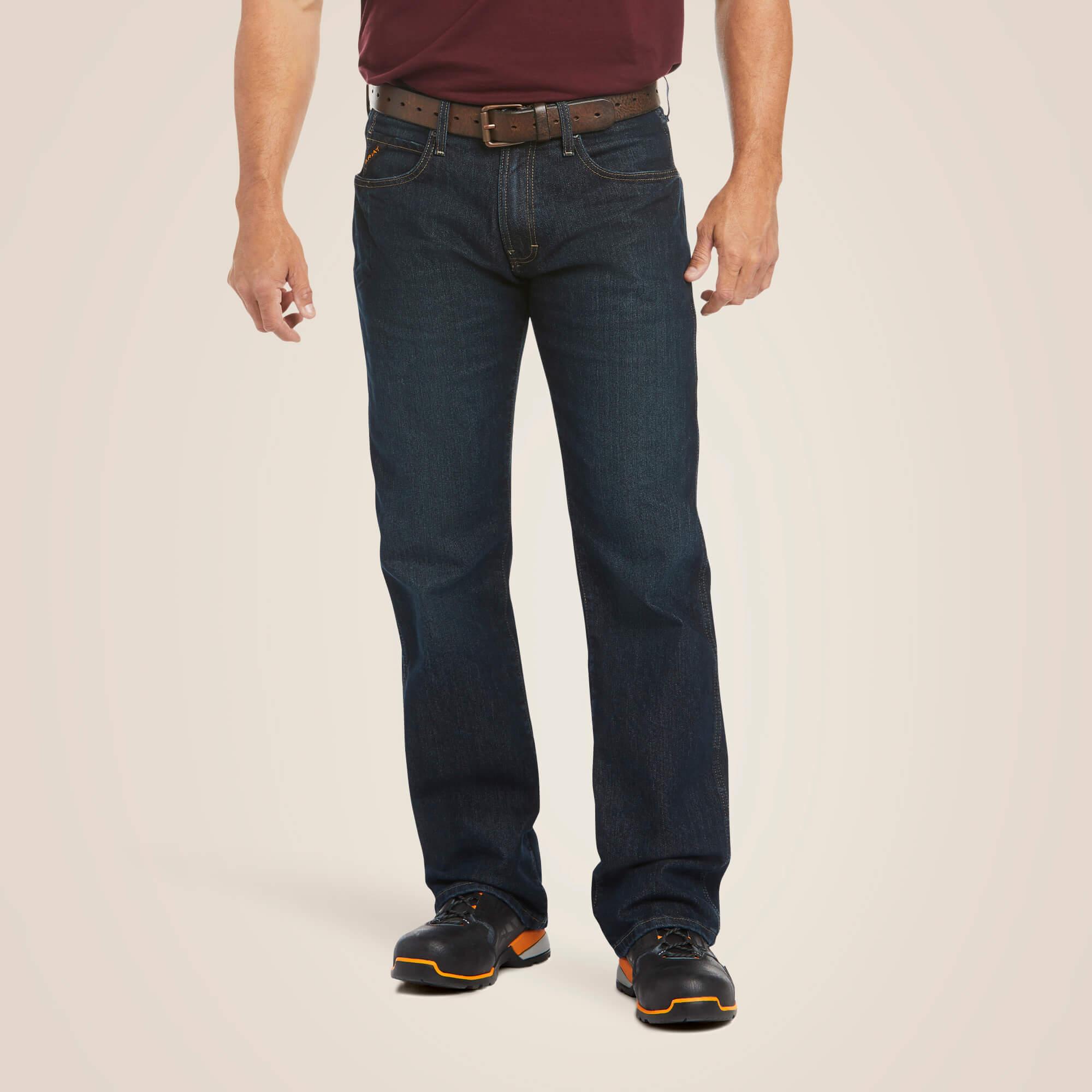 DuraStretch M5 Straight Leg Stackable Jeans for Men - Comfortable & Durable Denim Pants for Work, Casual Wear & Everyday Style