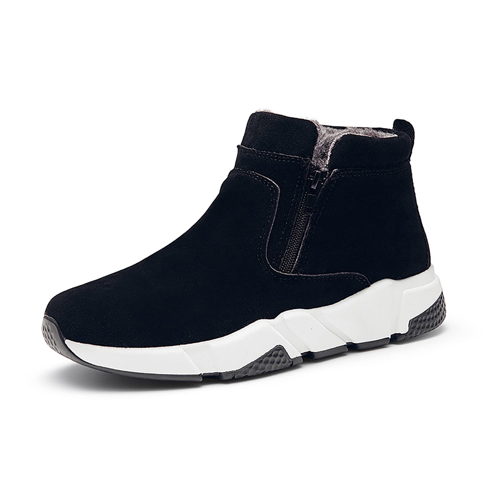 Premium Men's Cashmere Winter Boots - M-20 High-Top Warm Casual Shoes for Hiking & Athletic Wear | Cozy & Stylish for Outdoor Adventures & Cold Weather