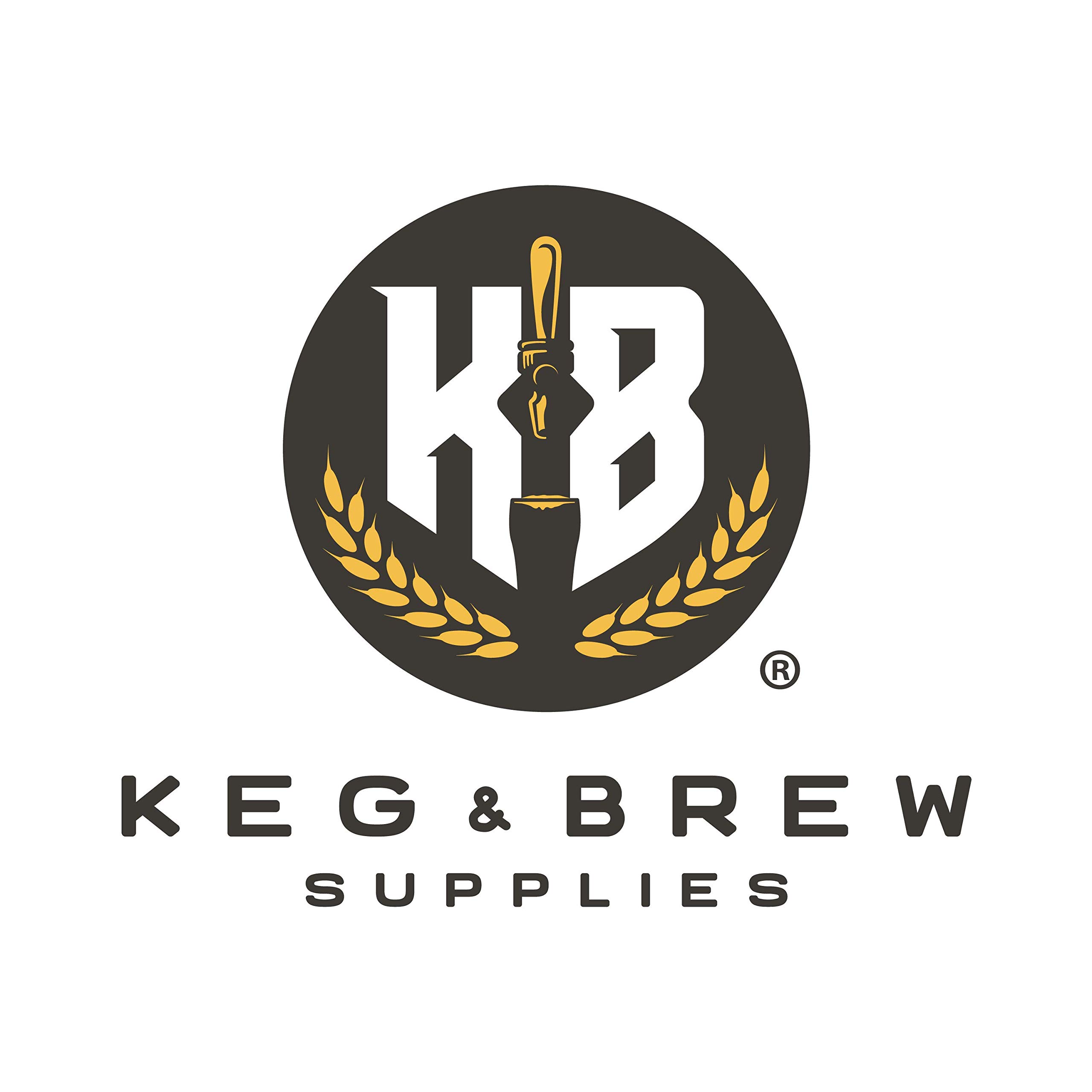 K&B Single Faucet Beer Tower for Kegerator - Customizable Stainless Steel Faucet with Chrome Heavy Duty Tap Handle | Perfect for Home Bars, Parties & Commercial Draft Beer Systems