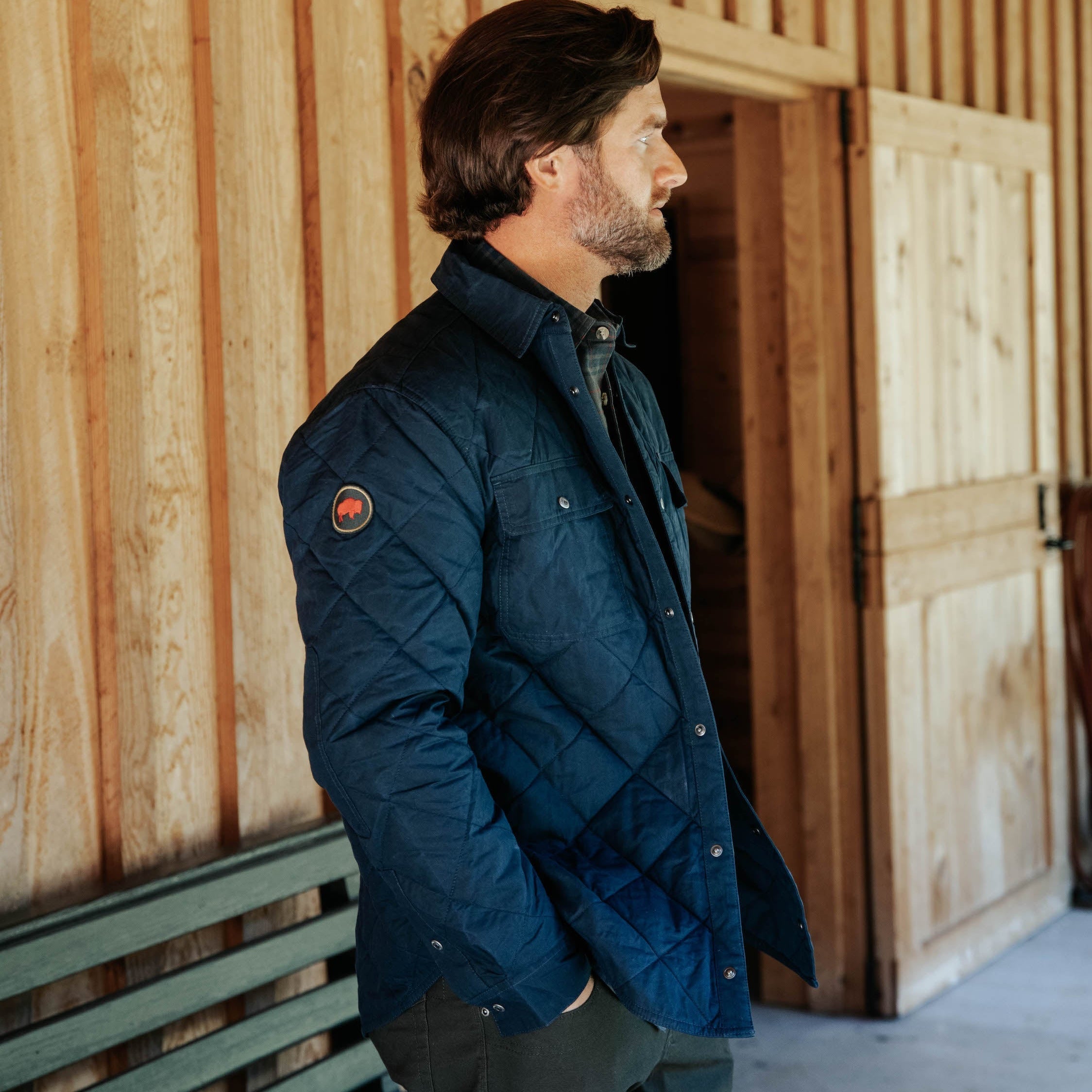 Highland Field Quilted Jacket for Women - Lightweight Water-Resistant Outdoor Jacket for Hiking, Camping & Fall Fashion