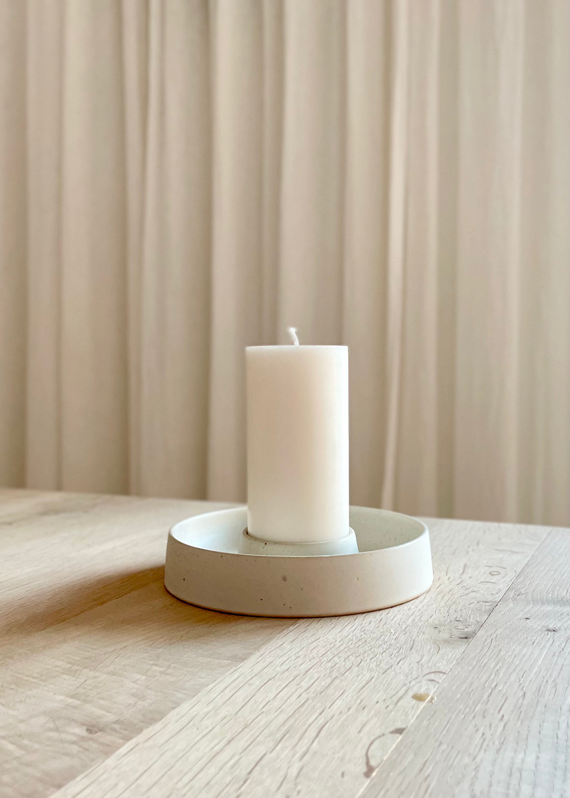Viki Weiland Block Candle Holder - Modern Geometric Home Decor for Tabletop, Mantel & Wedding Centerpieces - Perfect for Candles, Tealights & Decorative Accents