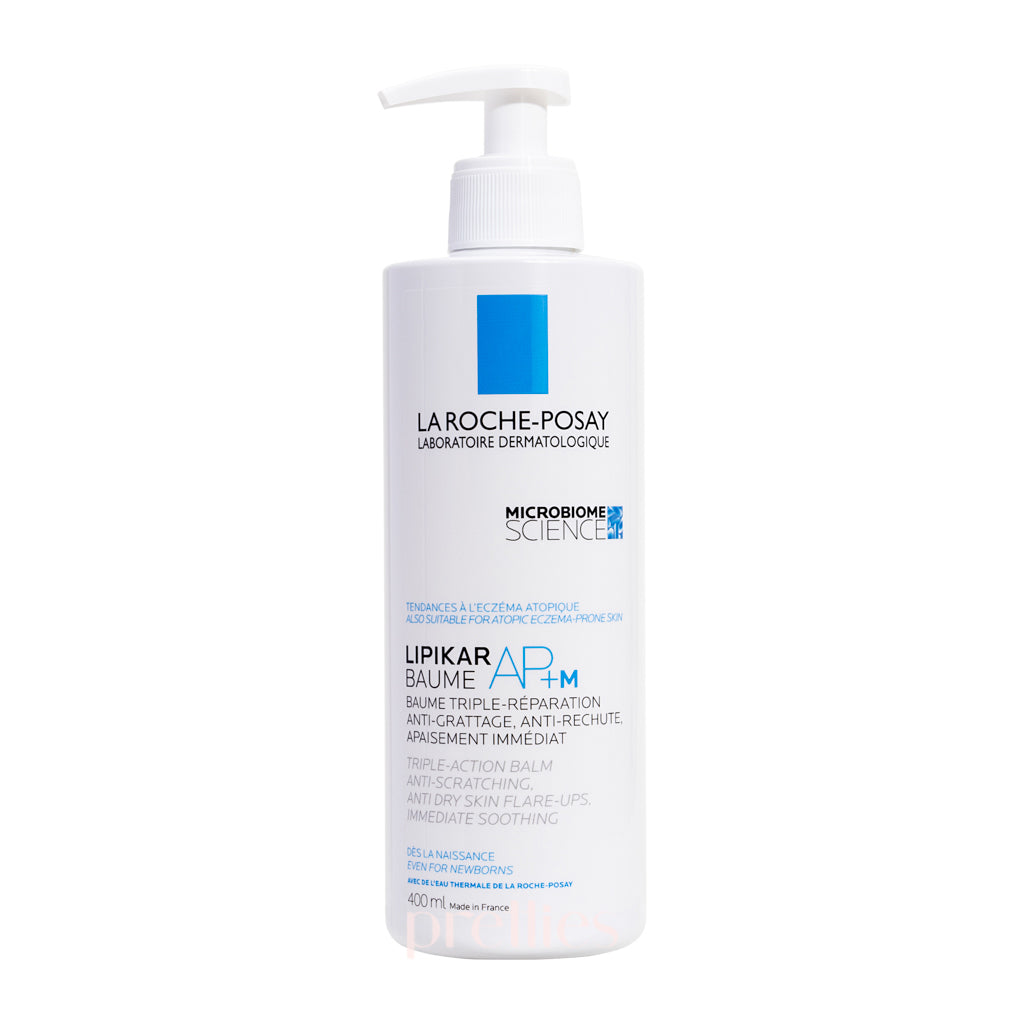 La Roche-Posay Lipikar AP+M Intensive Repair Moisturizing Balm 400ml - Soothing Dry & Sensitive Skin for Face & Body - Perfect for Eczema & Dermatitis Relief
