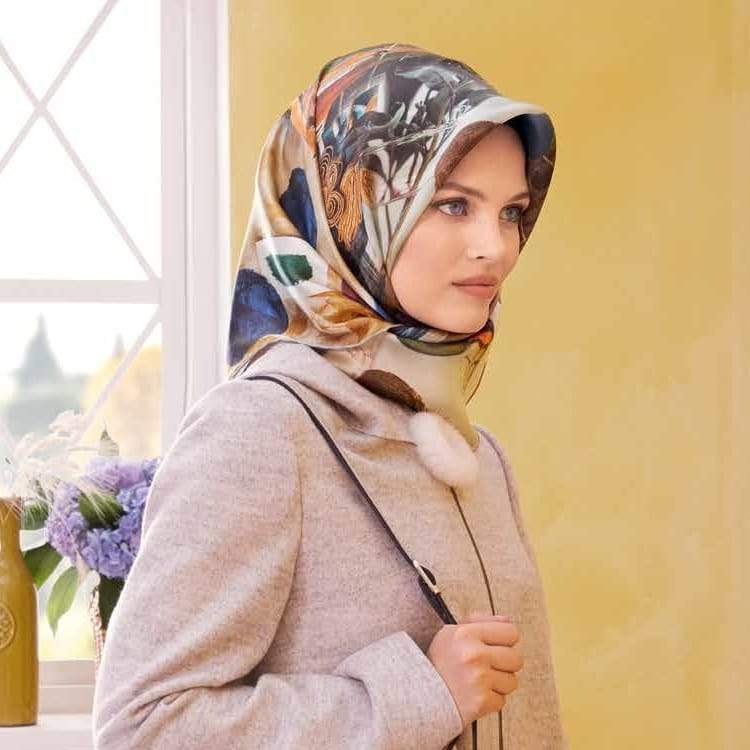 Armine A Fragment of Time Premium Silk Scarf - Luxury Fashion Accessory for Women, Elegant Gift for Mother's Day & Special Occasions - Perfect for Weddings, Parties & Office Wear