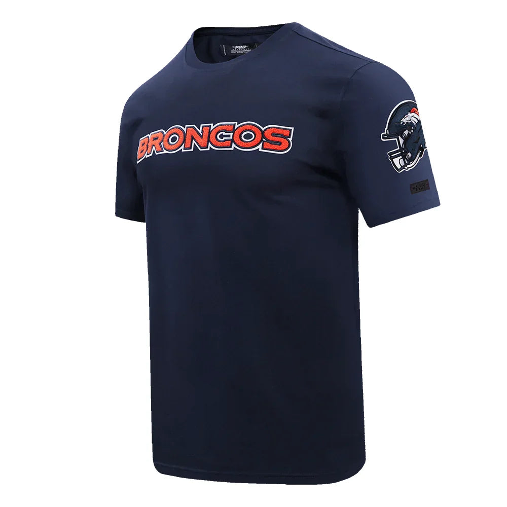 Denver Broncos Men's Classic Chenille Tee Shirt - Pro Standard NFL Football Fan Jersey for Game Day & Casual Wear