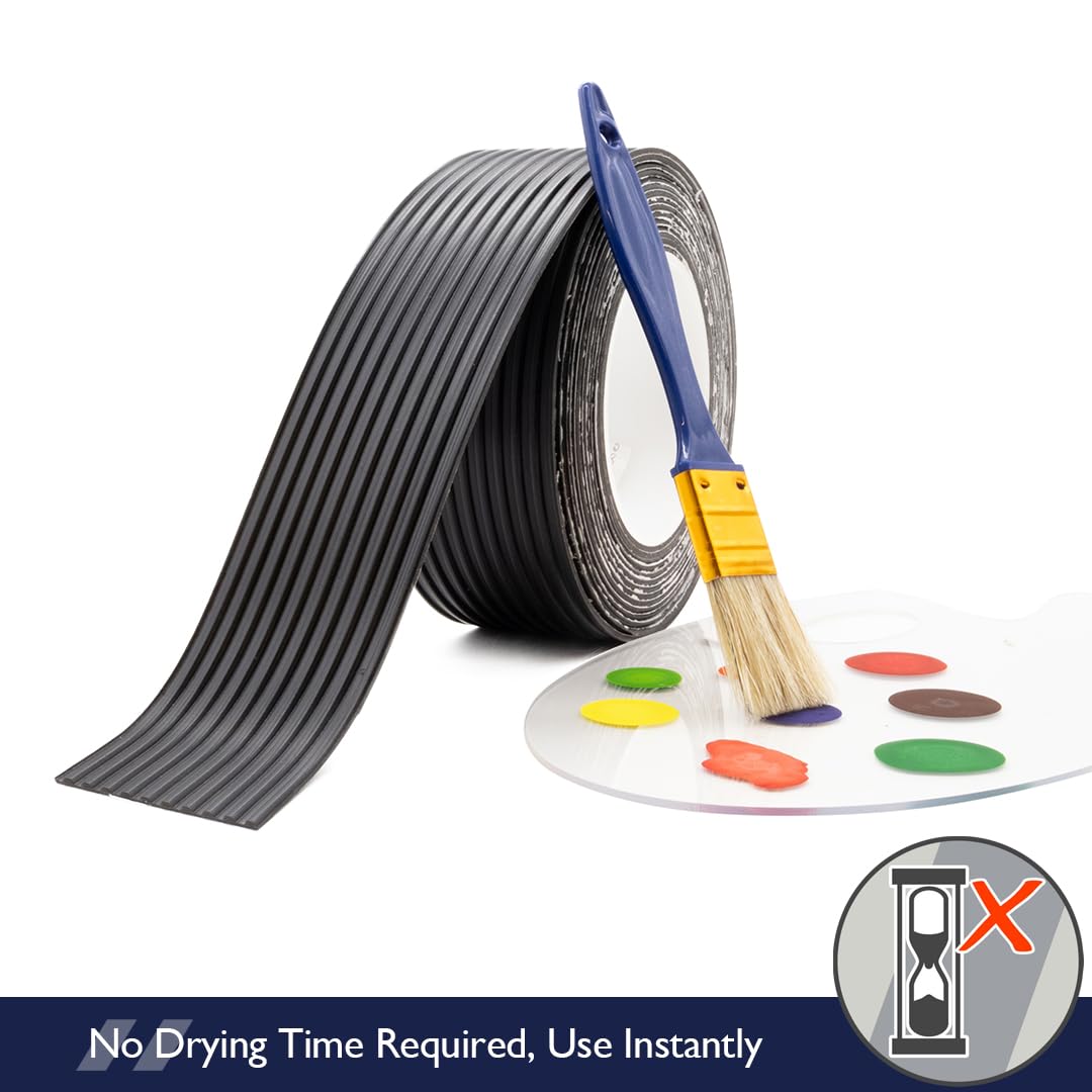 Non-Slip Ribbed Rubber Grip Tape - 6