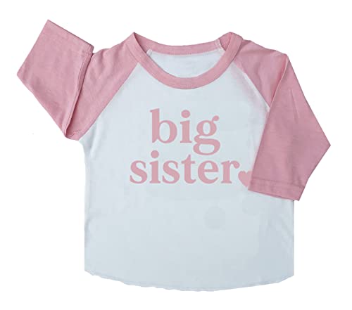 Big Sister Pink & Pink Raglan
