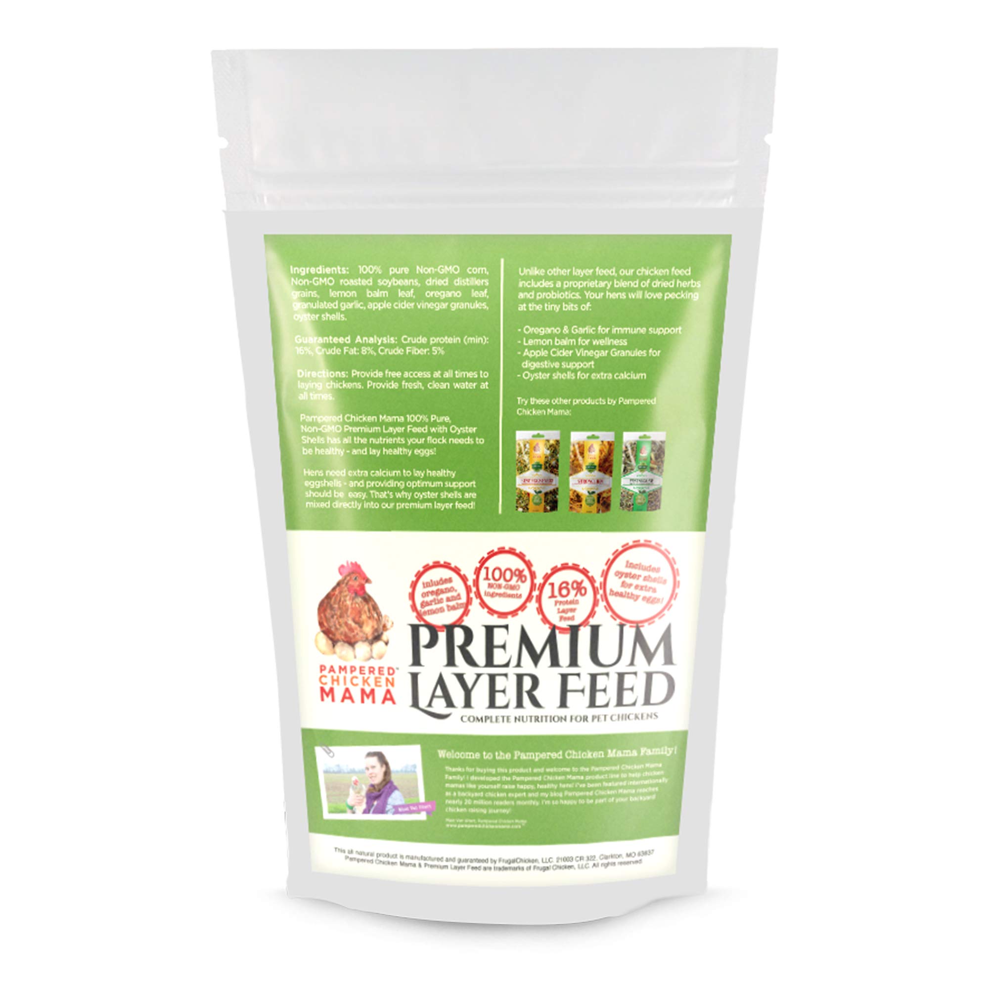 Premium Layer Feed Pellets for Backyard Chickens - High Protein & Calcium All-Natural Chicken Feed - 80lb Bag for Egg Laying Hens - Perfect for Healthy Eggs & Poultry Nutrition in Coops & Farms