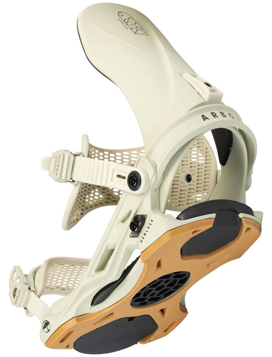 **2024 Arbor Hemlock Snowboard Bindings - High-Performance Snowboard Bindings for All-Mountain & Freestyle Riding - Perfect for Powder, Park & Backcountry Adventures**