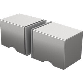 Zurich Square Recessed Cabinet Knob - Satin Chrome Finish for Modern Kitchen & Bathroom Hardware