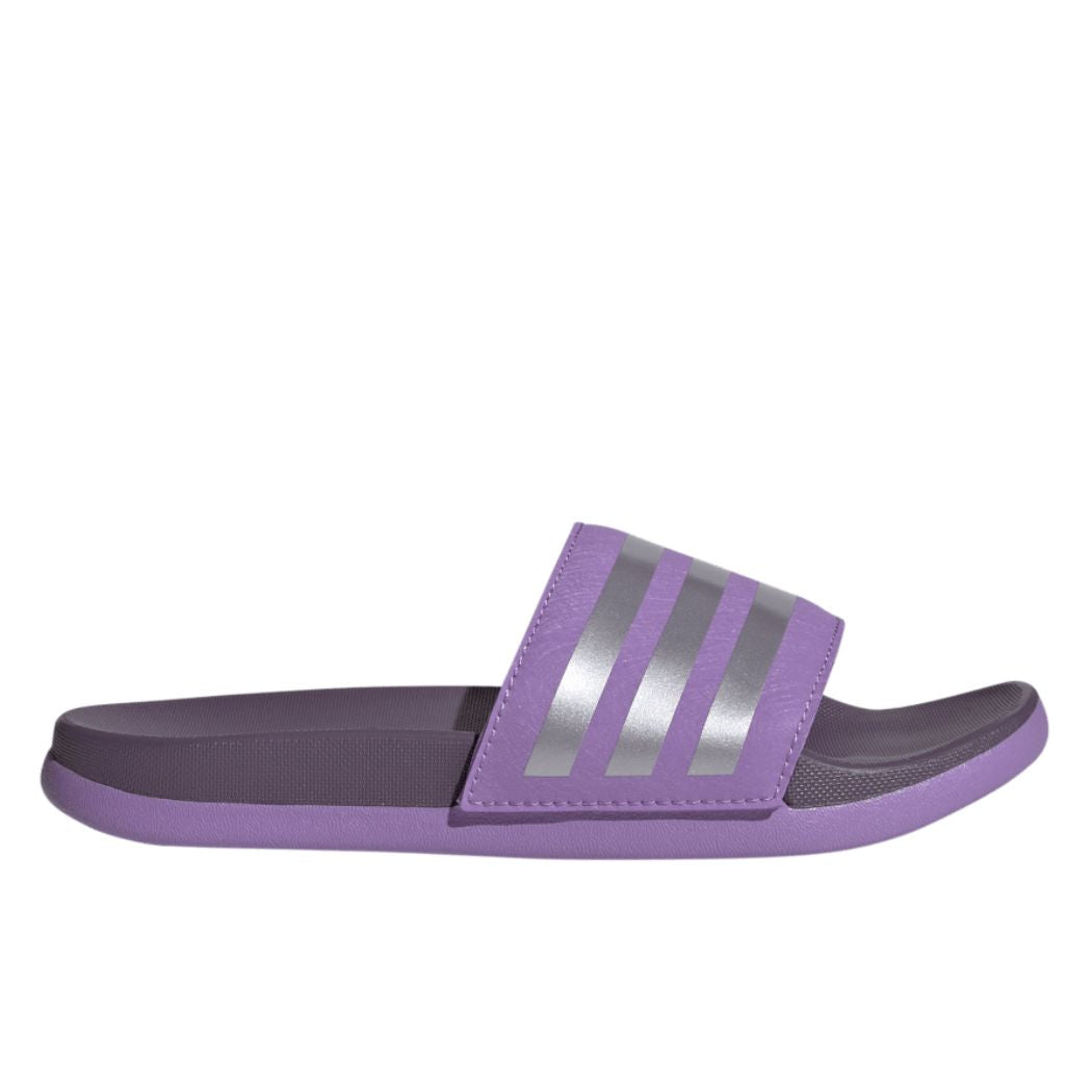 Adidas Adilette Comfort Kids Slides - Lightweight & Cushioned Sandals for Boys & Girls - Perfect for Pool, Beach, and Summer Activities