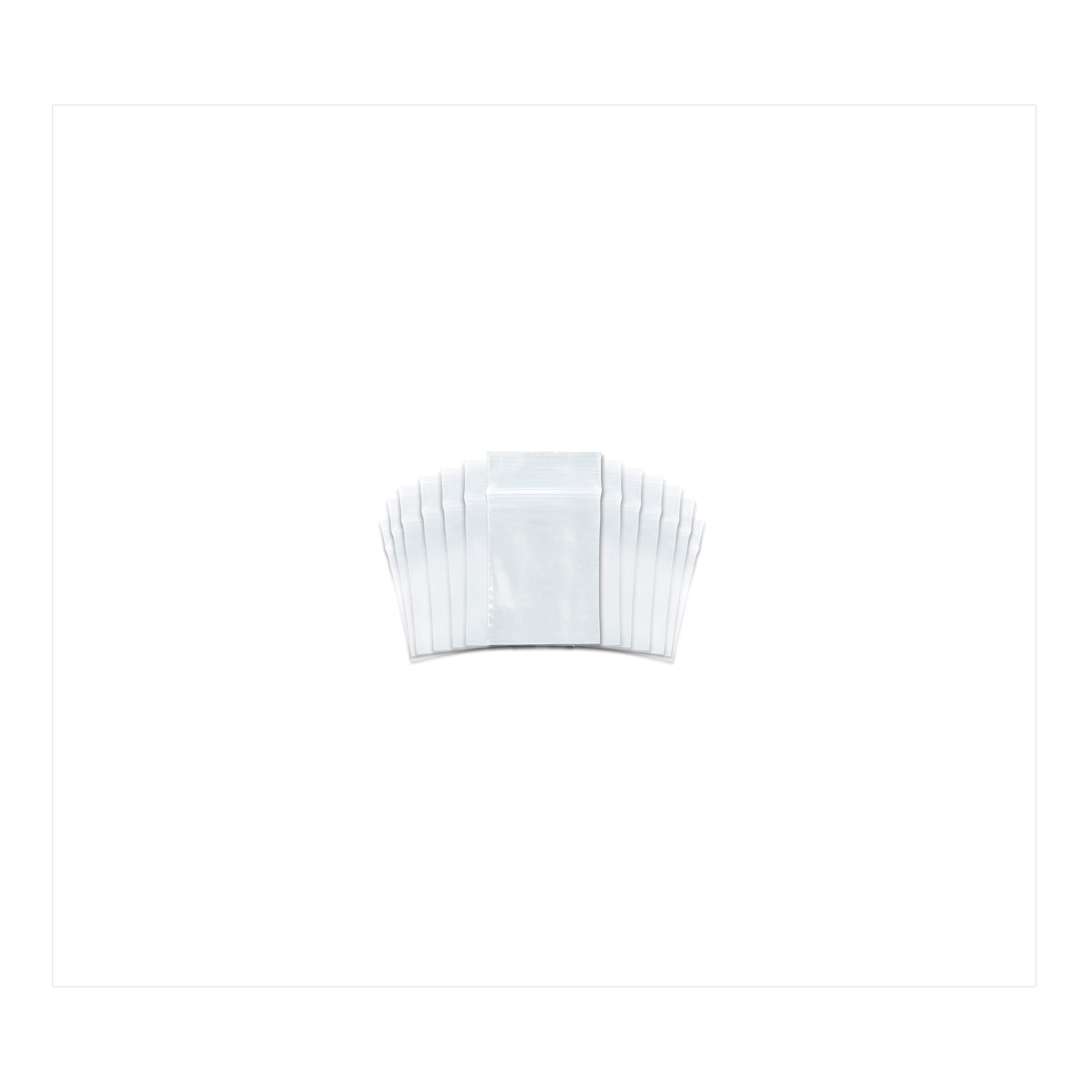 SNL Premium Zipper Lock Reclosable Clear Plastic Bags - 1.5