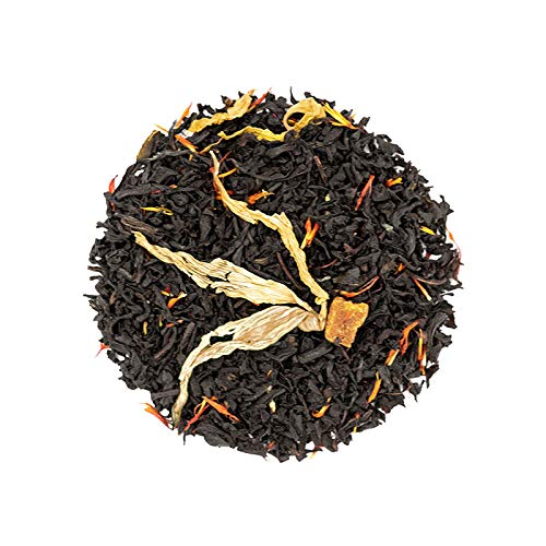 Premium Loose Leaf Black Tea - Simple Apricot Black Tea - High Caffeine, Rich & Sweet Flavor - 4 Ounce - Perfect for Morning Boost or Afternoon Relaxation