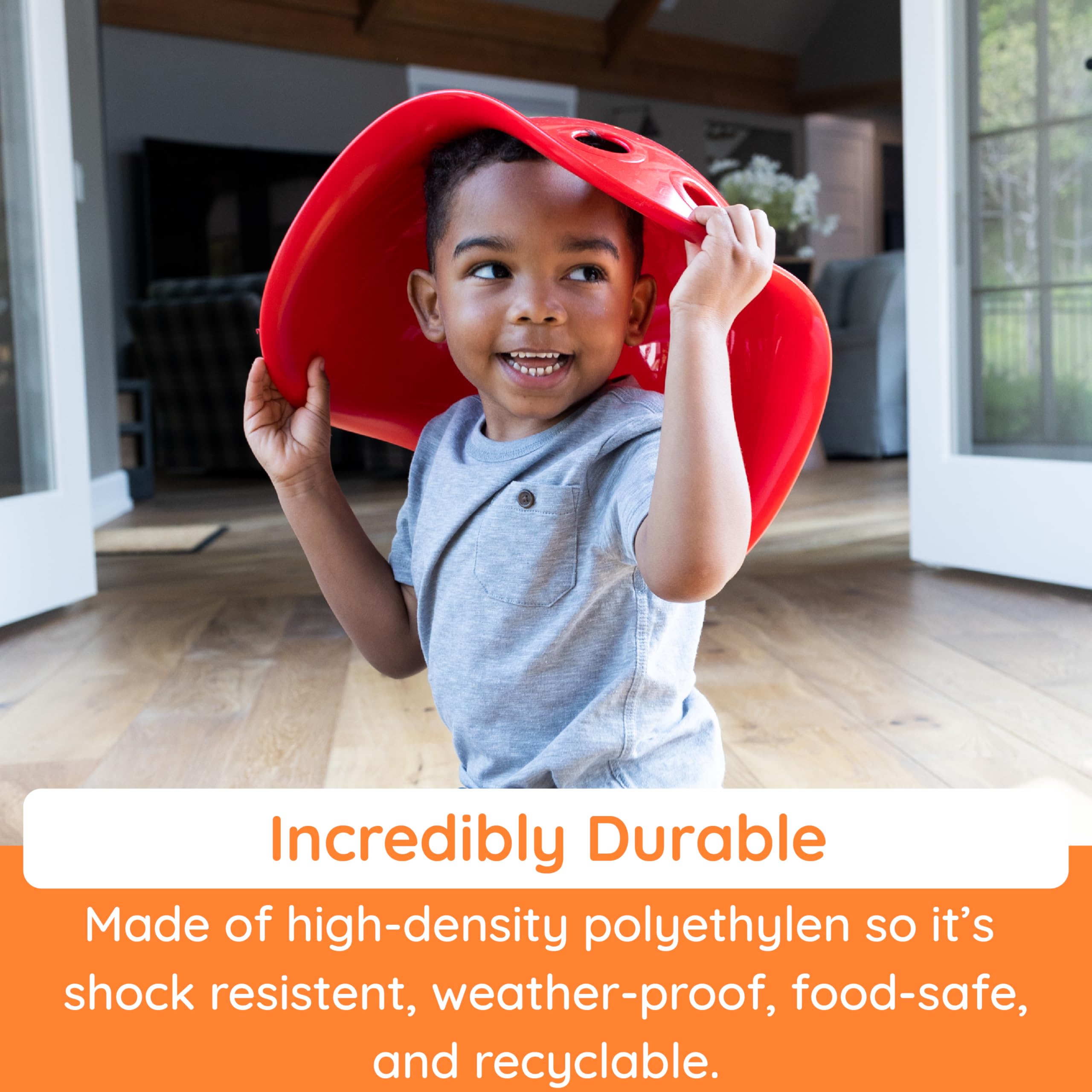 Fat Brain Toys Bilibo by MOLUK - Beige Spinning Seat for Kids - Indoor & Outdoor Play, Sensory Development, Imaginative Fun